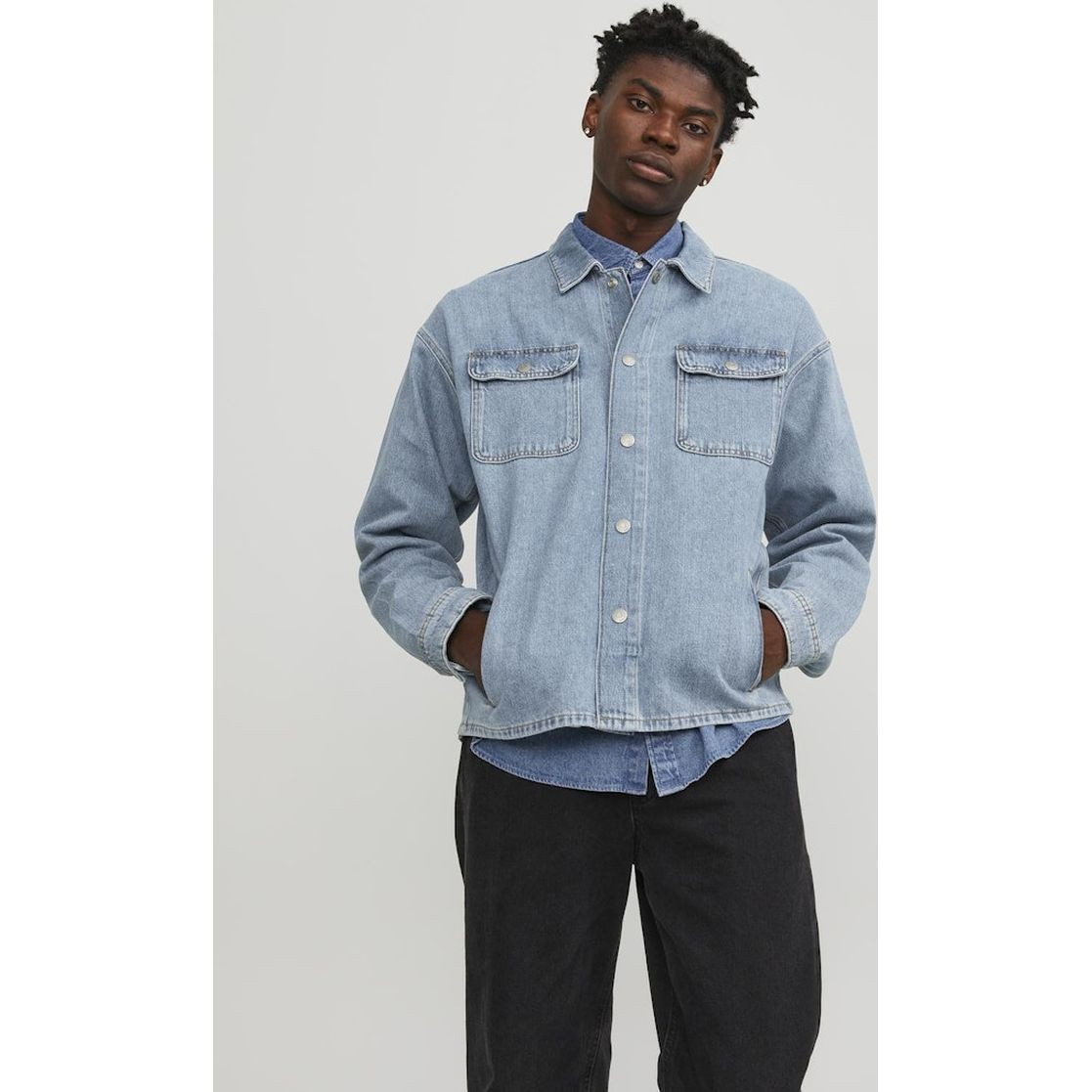 JACK & JONES Marškiniai vyrams, Mėlyna, Jjichase shirts 4