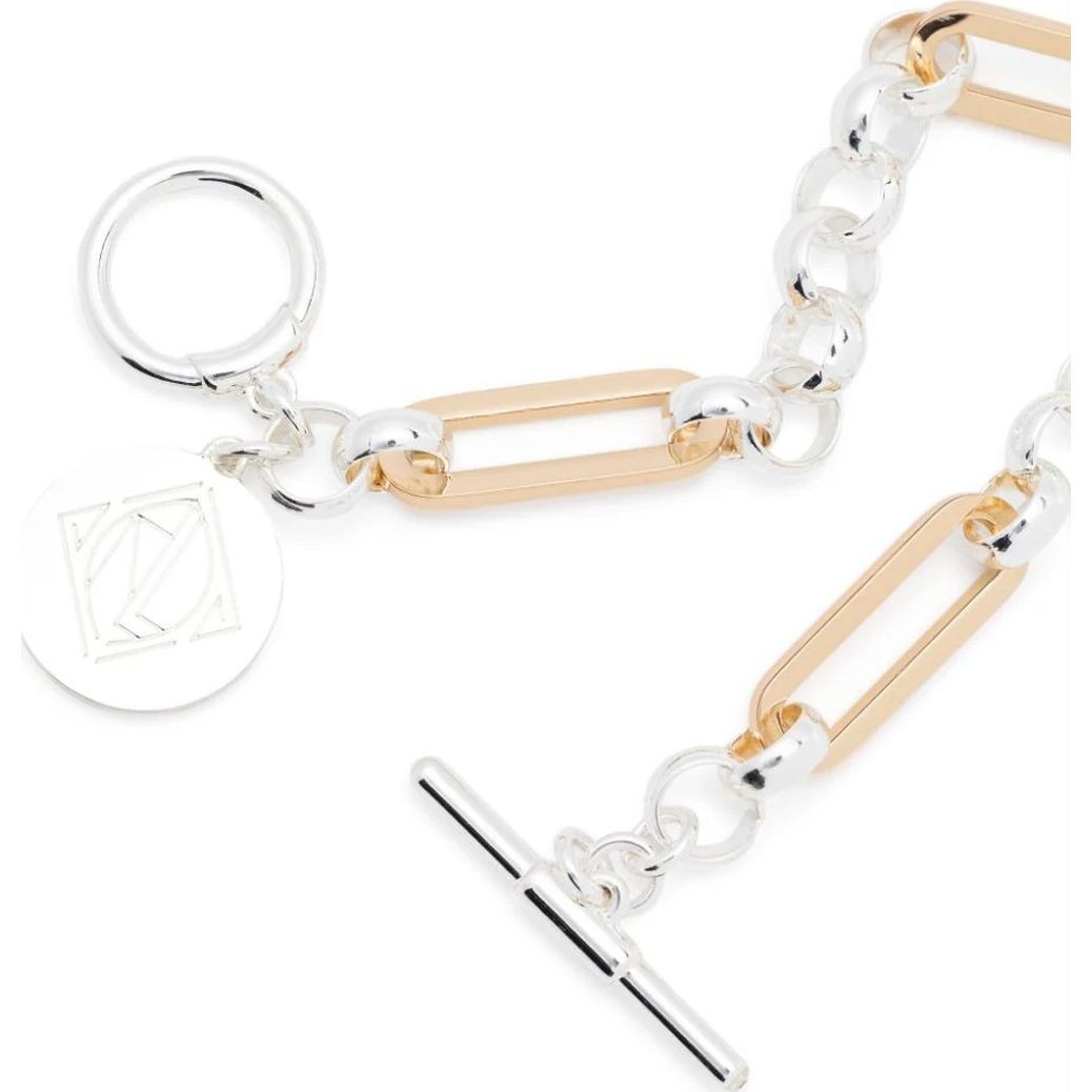 RALPH LAUREN Apyrankė moterims, Sidabrinė, Br 7.25" logo coin flex 2