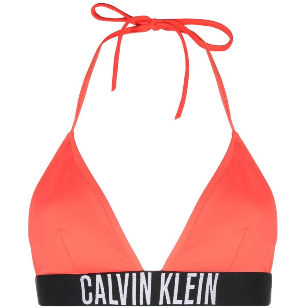 CALVIN KLEIN UW Viršutinė kostiumėlio dalis moterims, Oranžinė, Triangle Bras 1