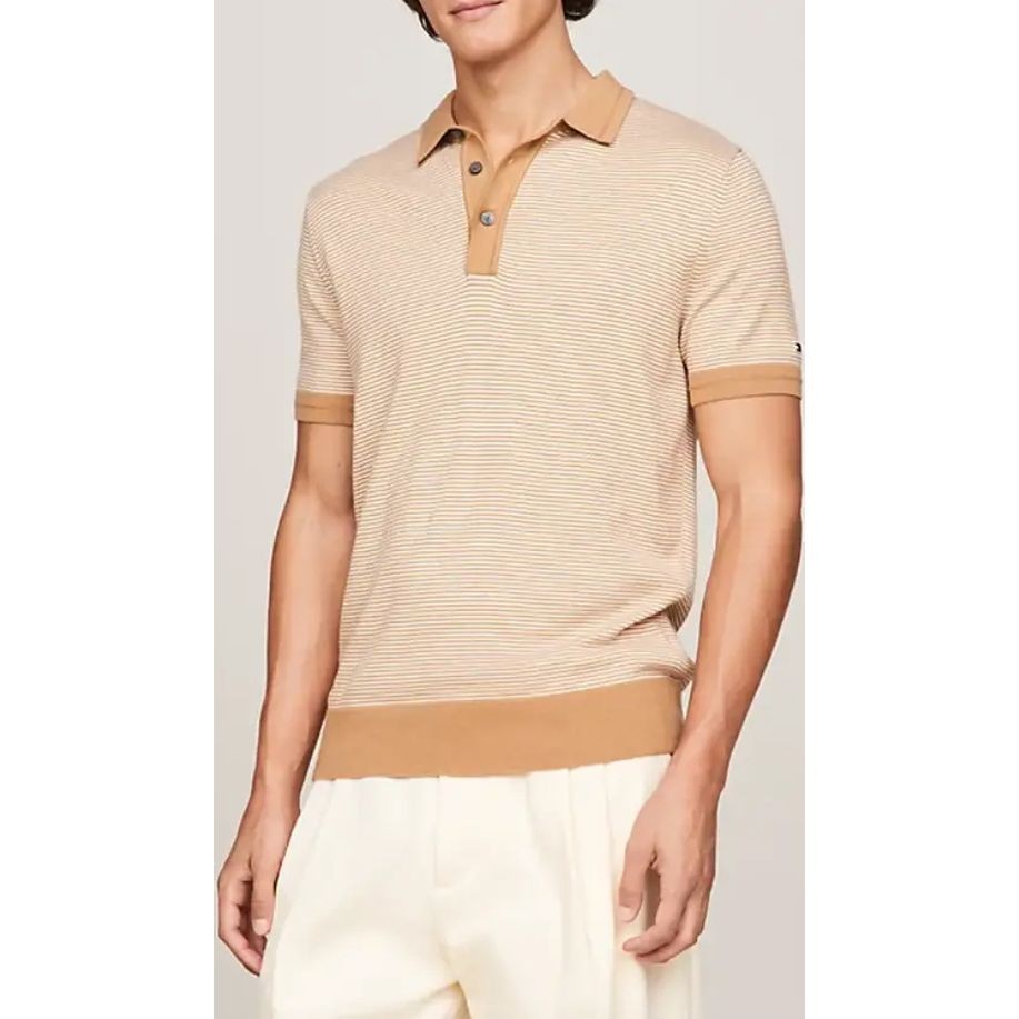 TOMMY HILFIGER Polo marškiniai trumpos rank. vyrams, Žalia, Dc cotton lyocell s/s polo 2