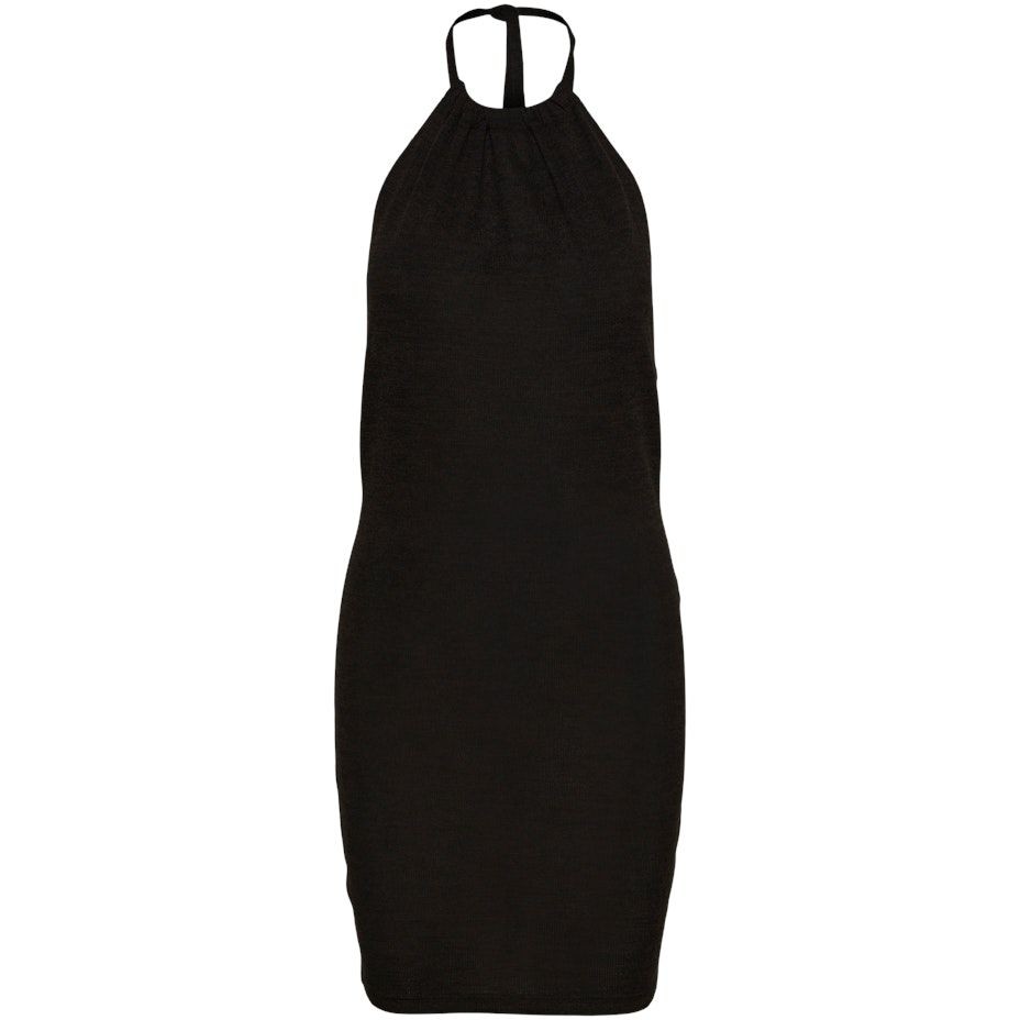 NOISY MAY Mini suknelė moterims, Juoda, NMZARAH S/L HALTERNEC 1