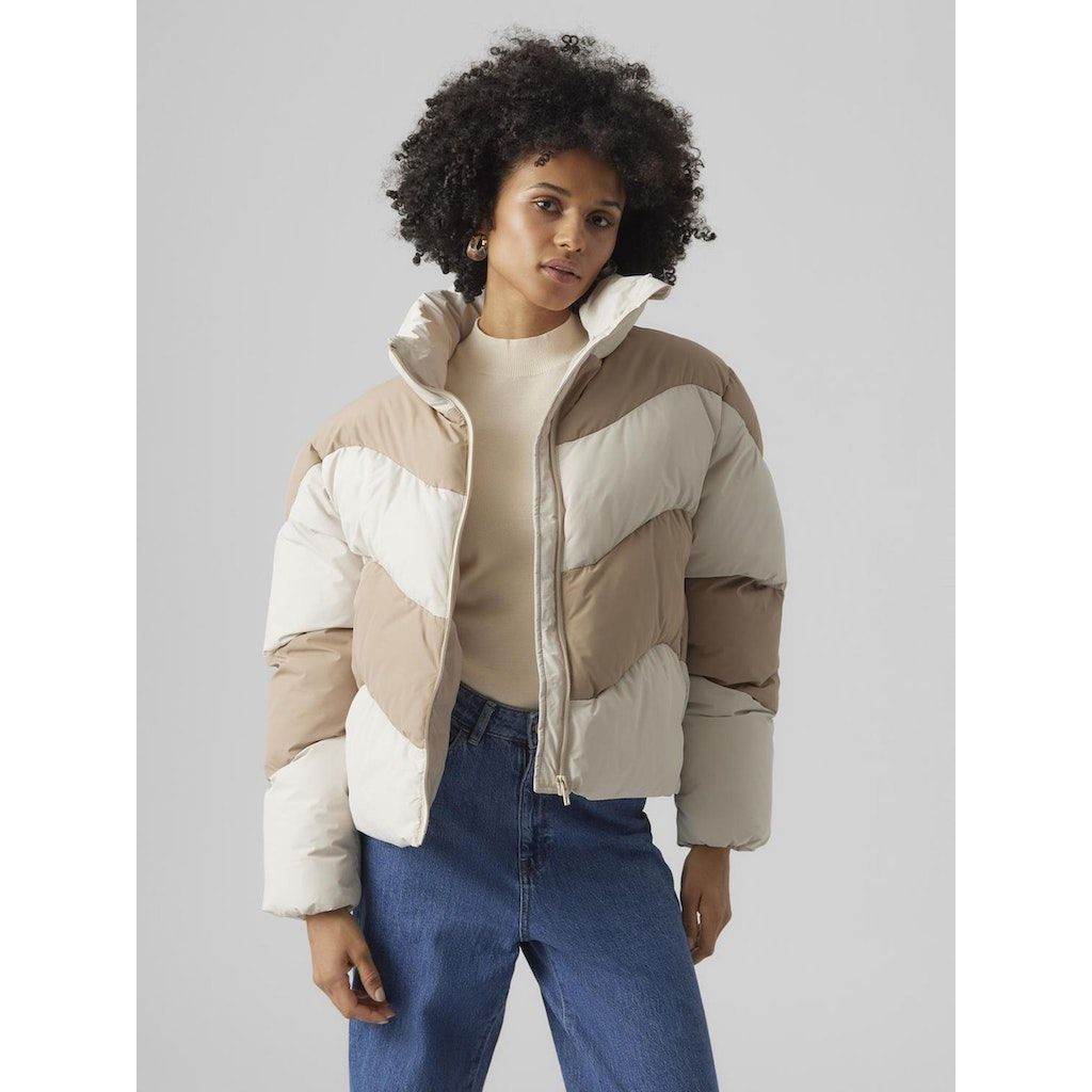 VERO MODA Striukė moterims, Sidabrinė, VMWAVE SHORT CONTRAS 2