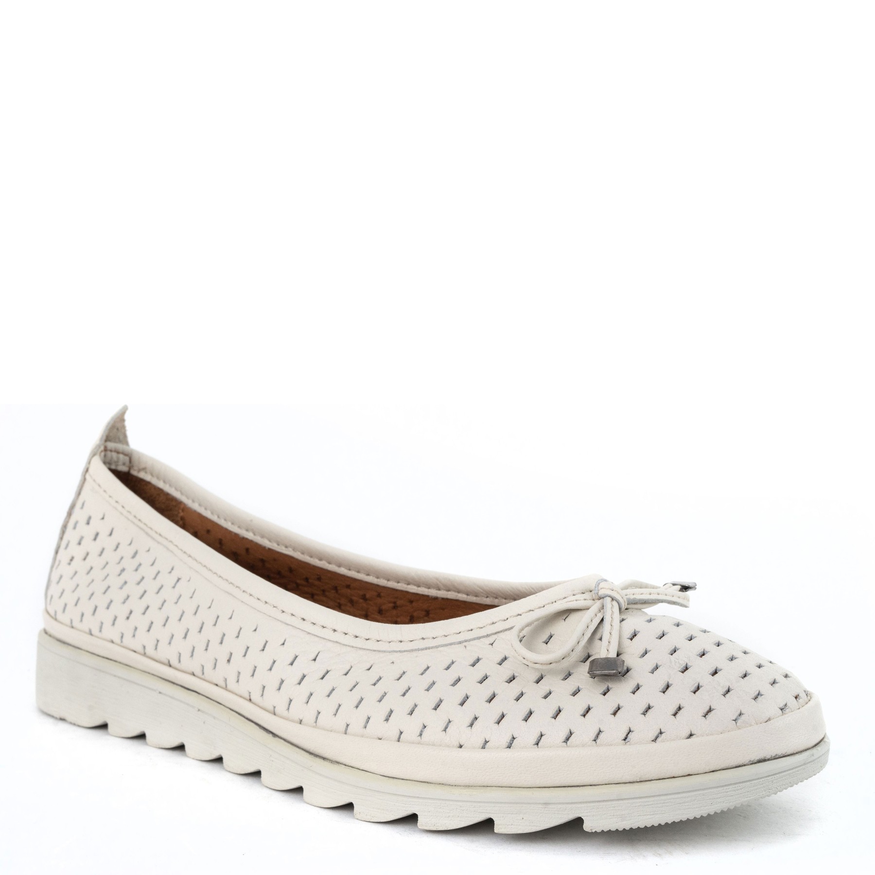 GRUNER SCHUHE Balerinos moterims, Balta, Ballerinas 1