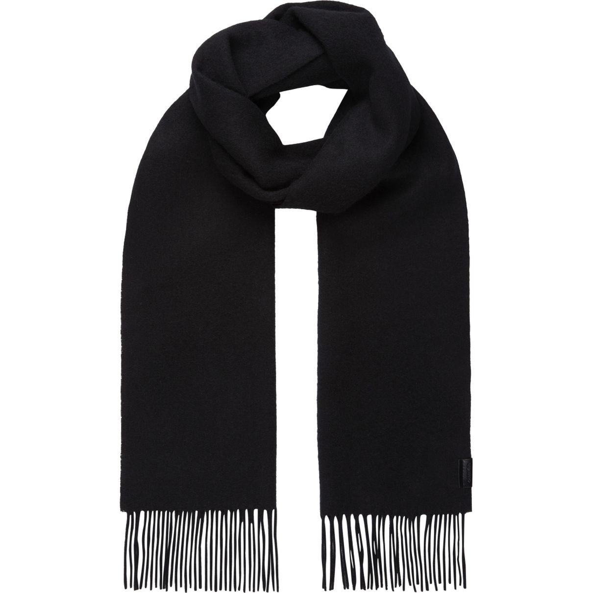 CALVIN KLEIN Šalikas vyrams, Juoda, Classic woven scarf 2
