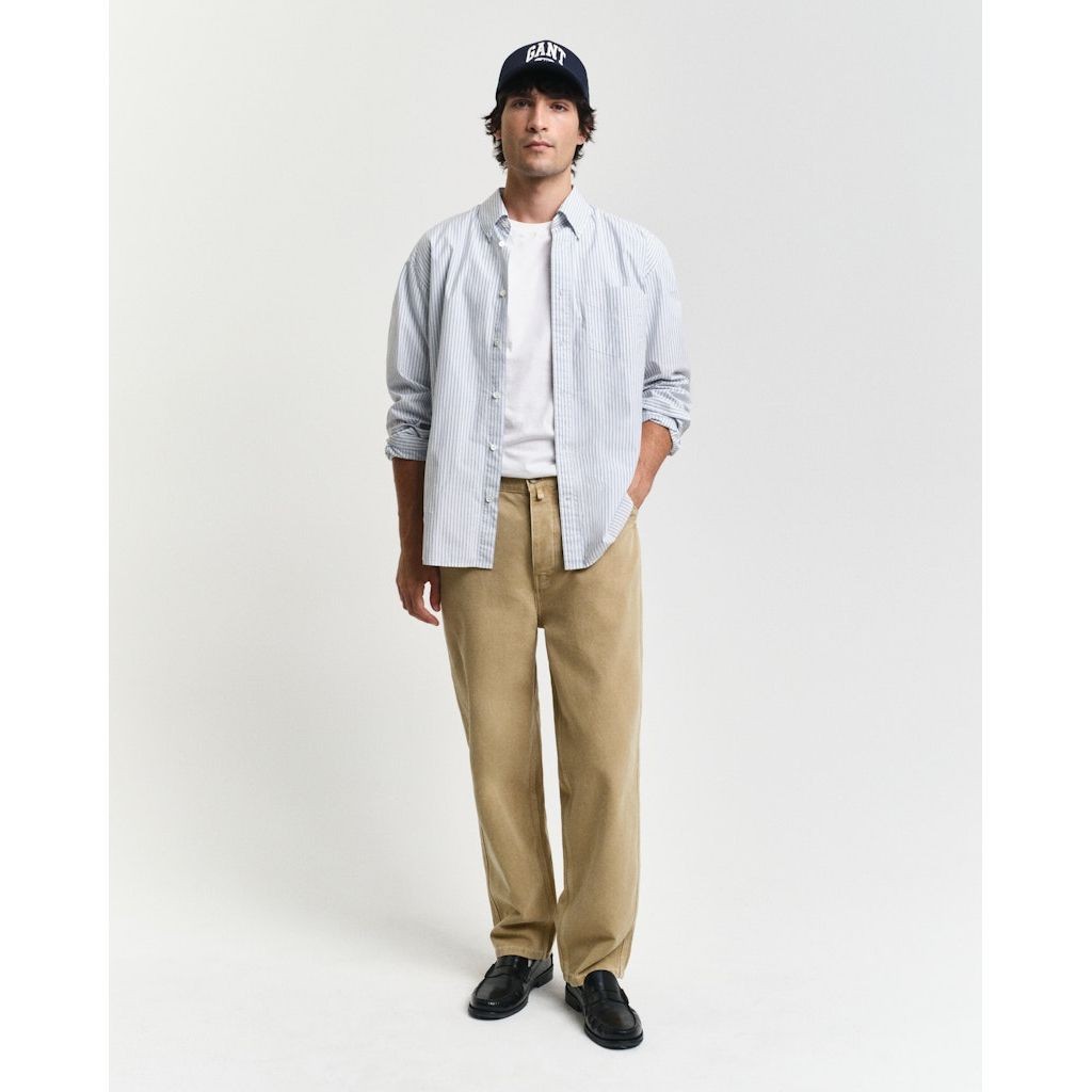 GANT Marškinėliai trump. rankovėmis vyrams, Balta, Slim shield ss t-shirt 5