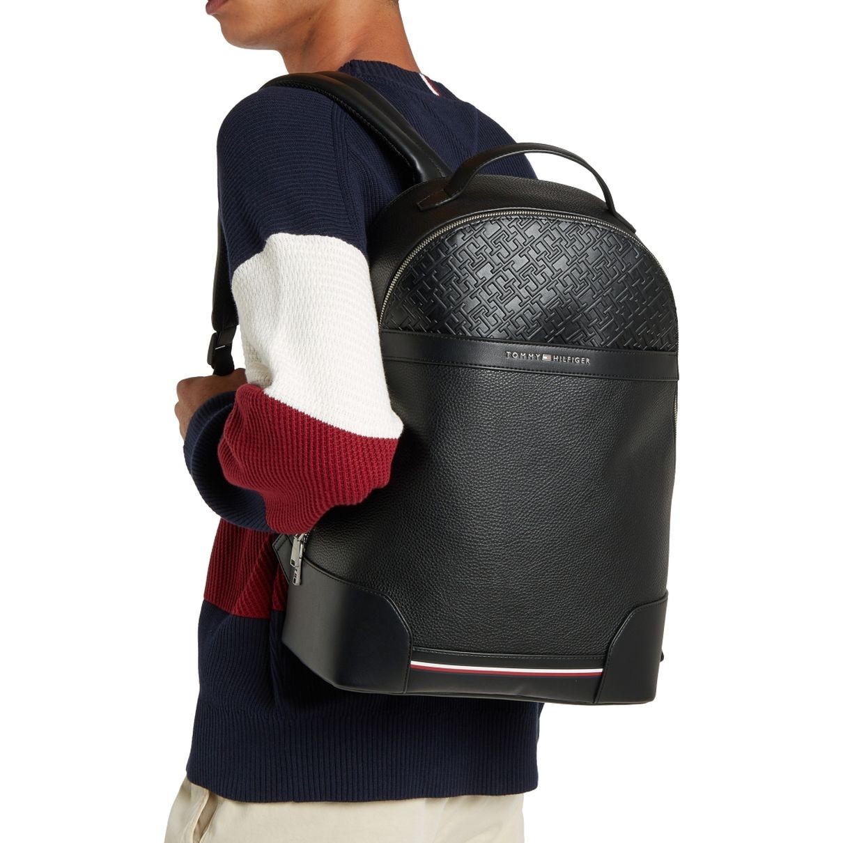 TOMMY HILFIGER Kuprinė vyrams, Juoda, Central backpack 5