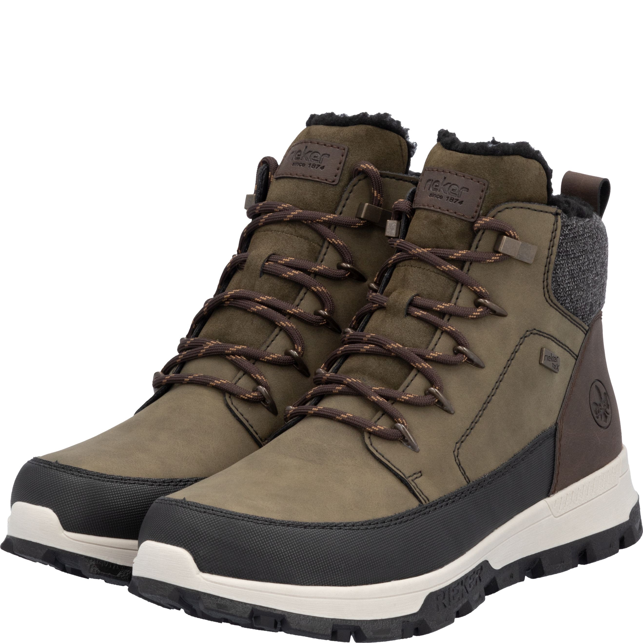 RIEKER Aulinukai vyrams, Žalia, Men's boots 10