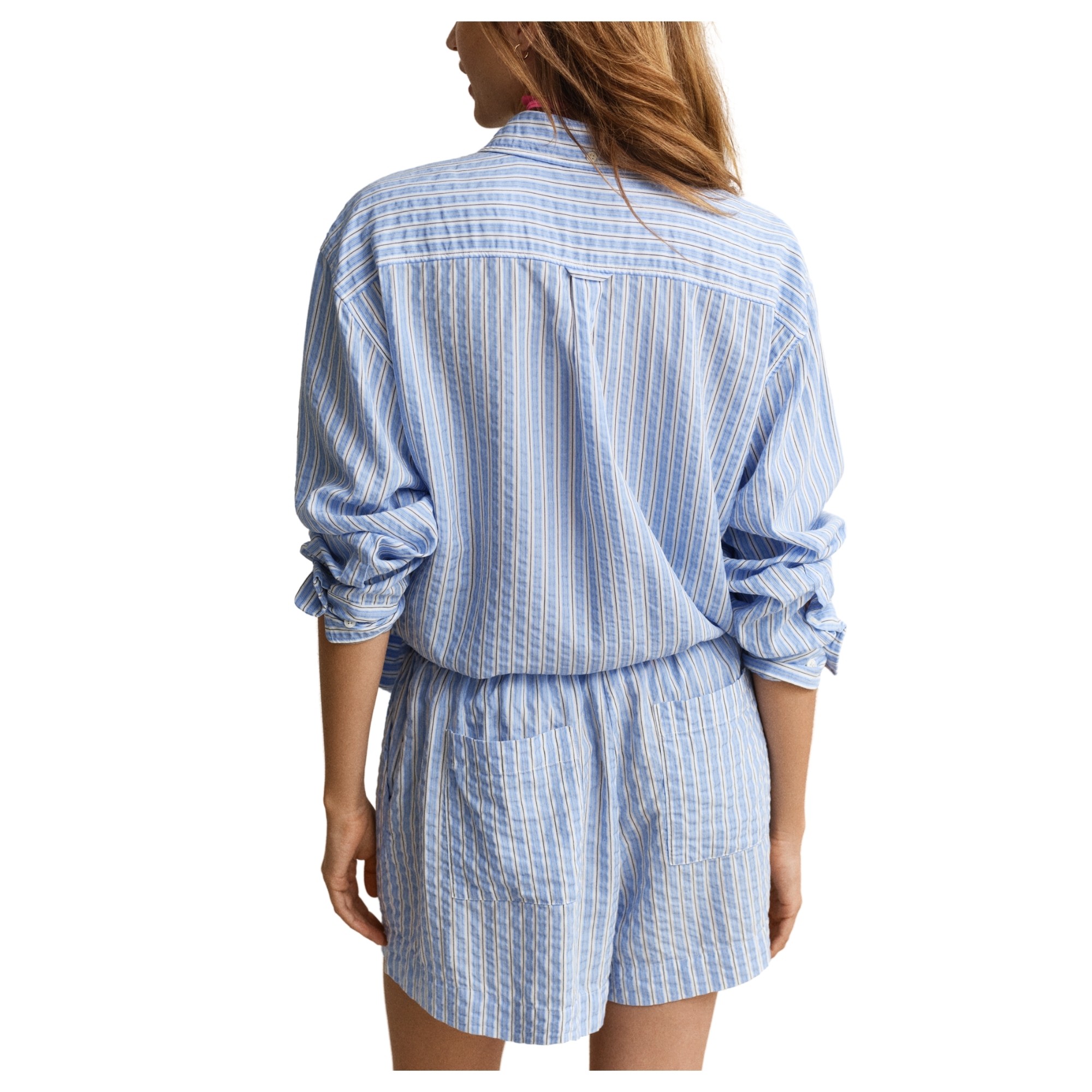 GANT Marškiniai trump. rankovėmis moterims, Mėlyna, 4300615-424 Shirts sho 3