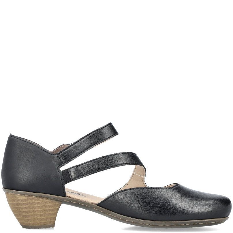 RIEKER Bateliai - moterims, Juoda, SANDALS 3