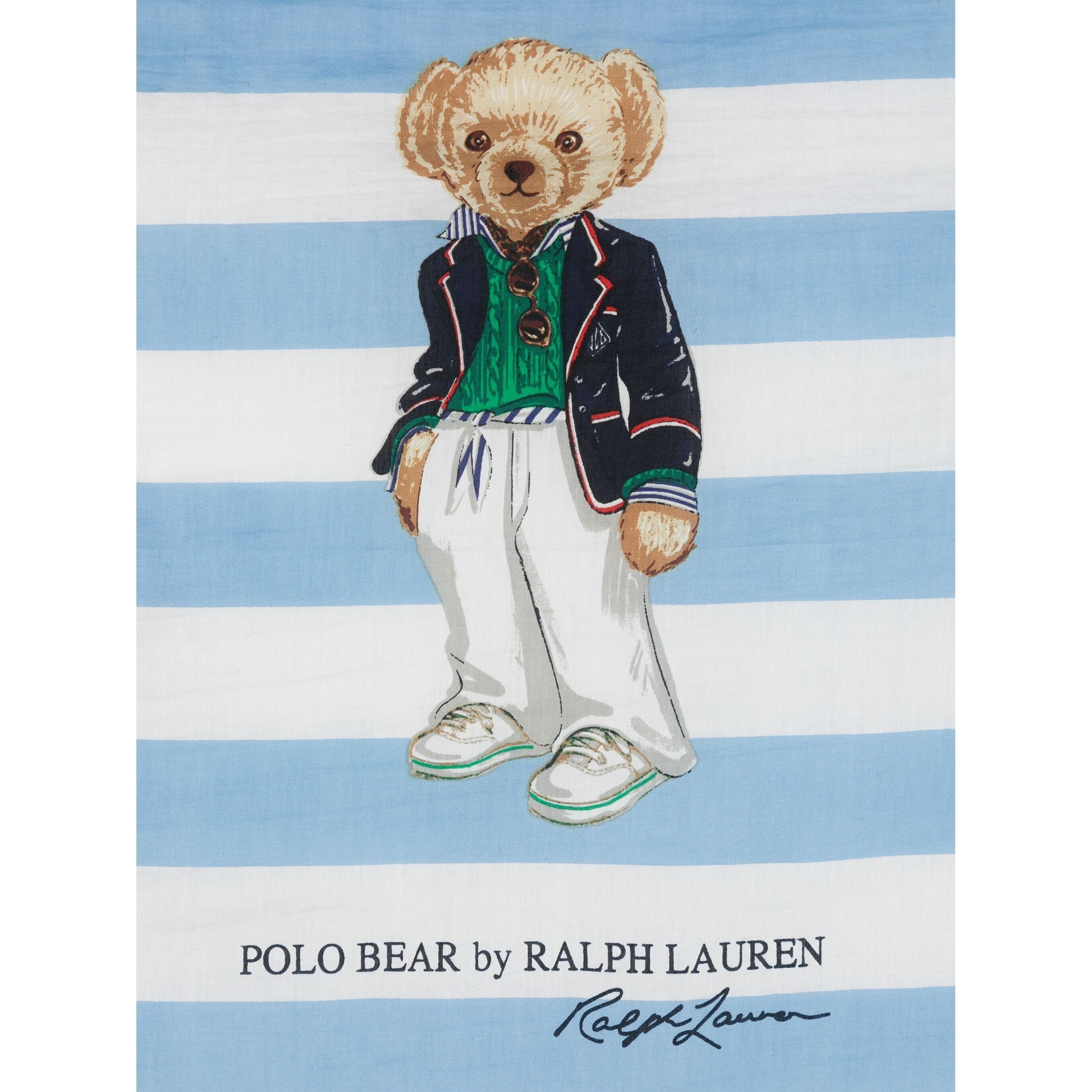 POLO RALPH LAUREN Šalikas moterims, Mėlyna, Beardana scarf square 2