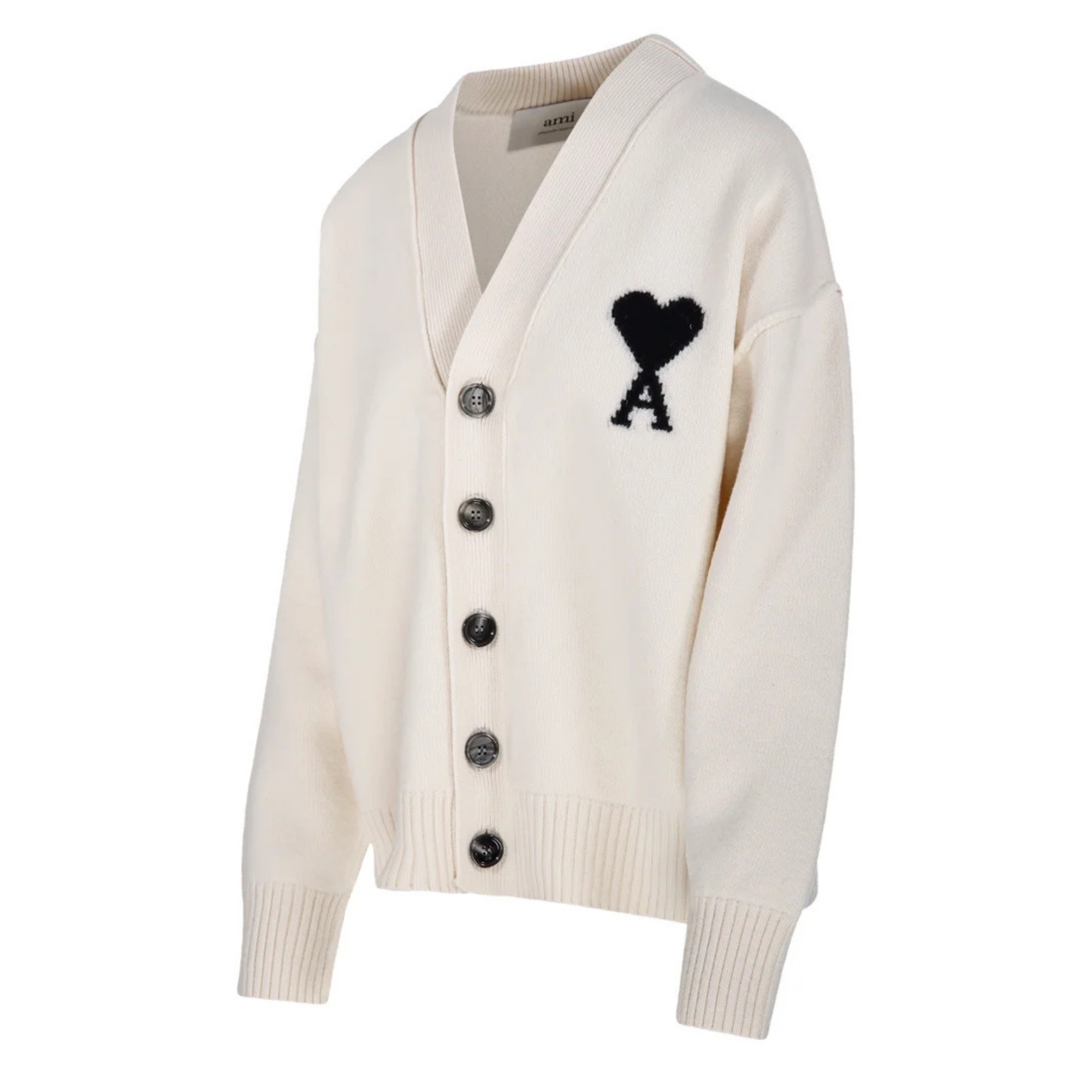 AMI PARIS Kardiganas, Marga, Cardigan with contrasted 3