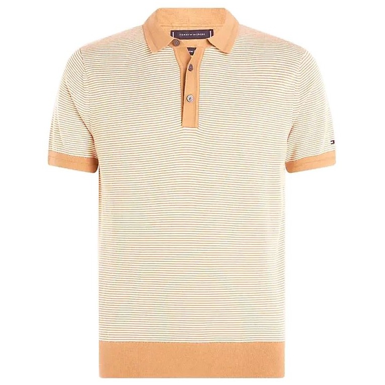 TOMMY HILFIGER Polo marškiniai trumpos rank. vyrams, Žalia, Dc cotton lyocell s/s polo 1