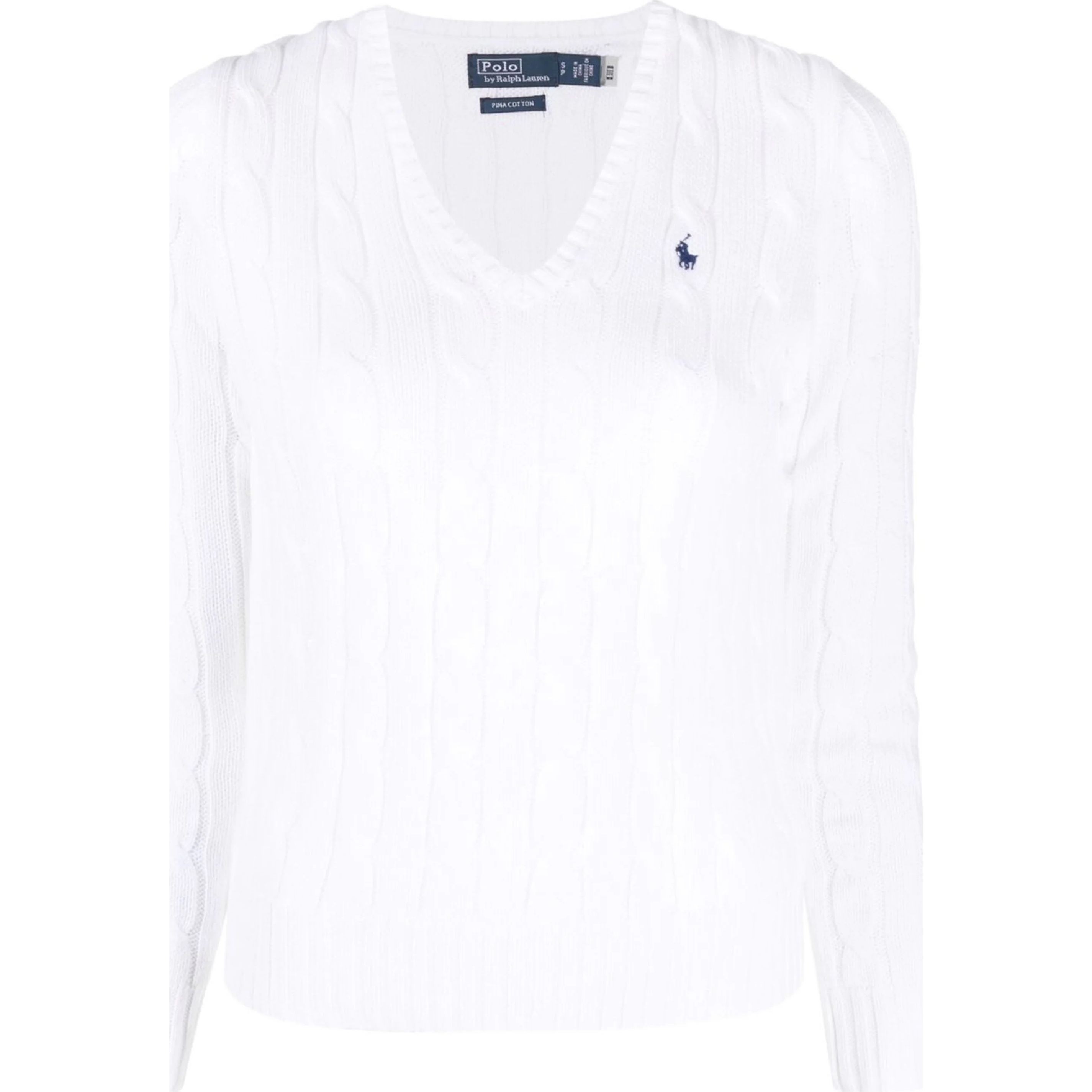 POLO RALPH LAUREN Megztinis moterims, Balta, Kimberly pullover