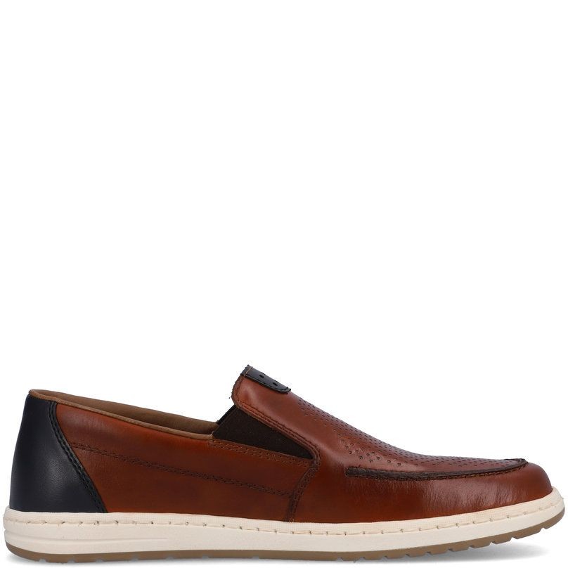 RIEKER Mokasinai vyrams, Ruda, MOCASINS 3