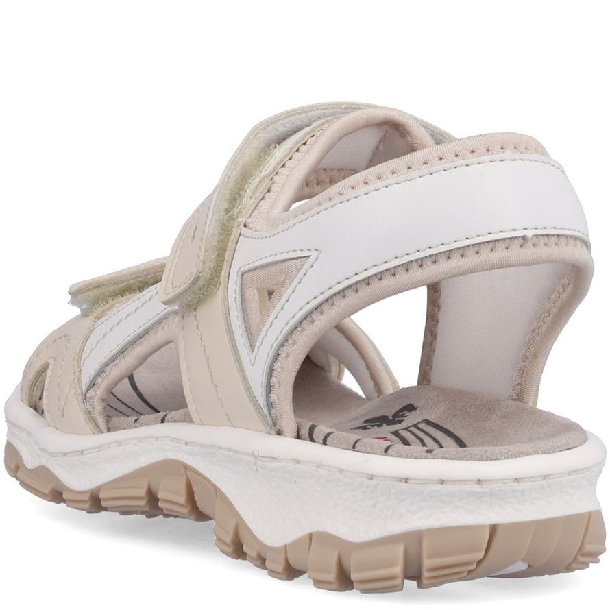 RIEKER Basutės moterims, Smėlio, SANDALS 5