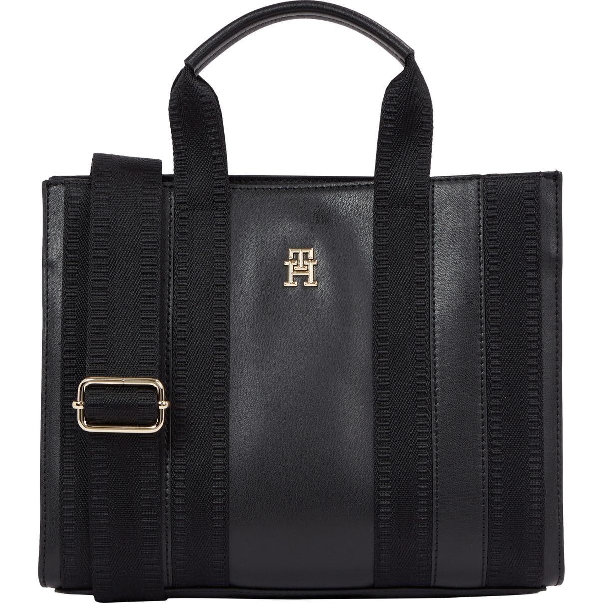 TOMMY HILFIGER Pirkinių krepšys moterims, Juoda, Identityall tote 1