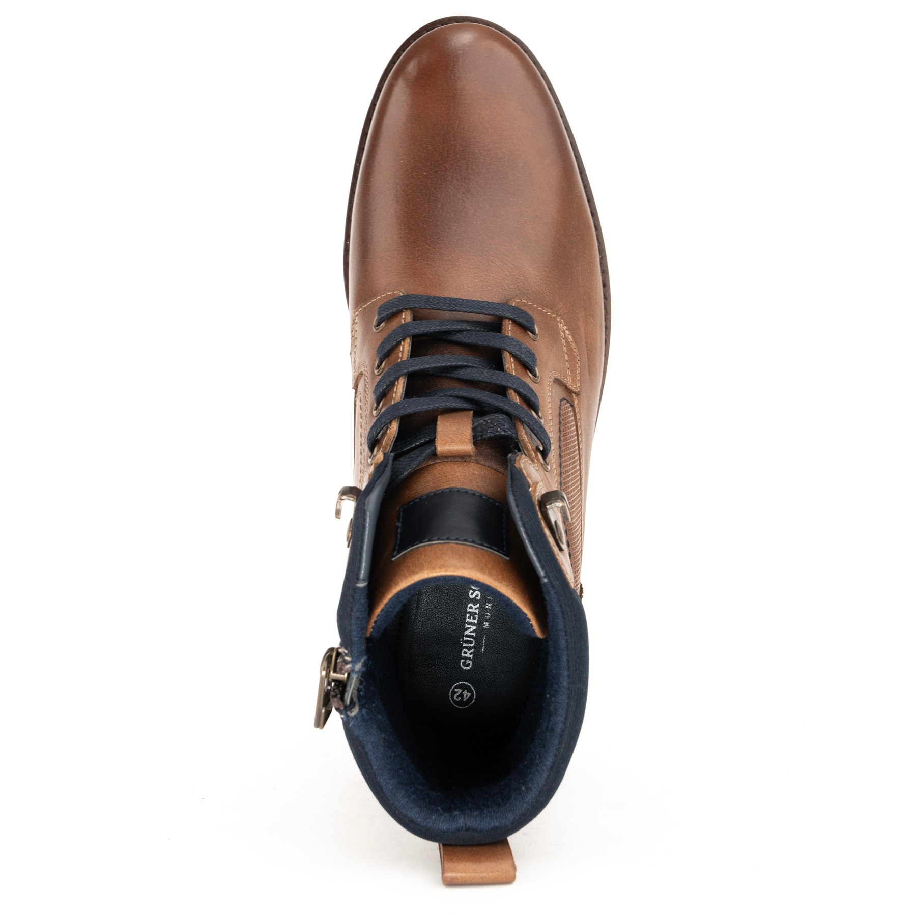 GRUNER SCHUHE Aulinukai vyrams, Ruda, Booties 4