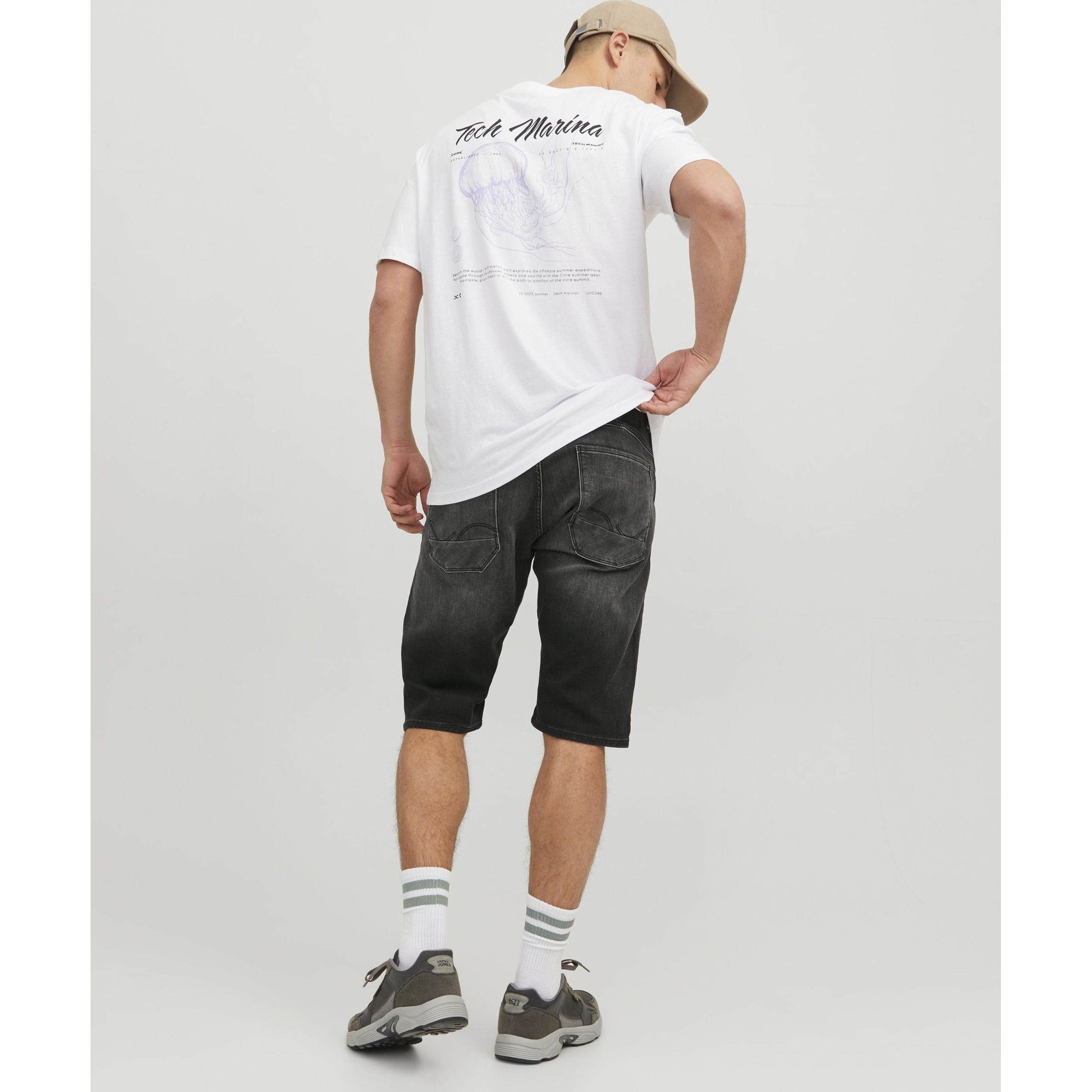 JACK & JONES Šortai vyrams, Juoda, JJISCALE JJLONG SHORTS 4