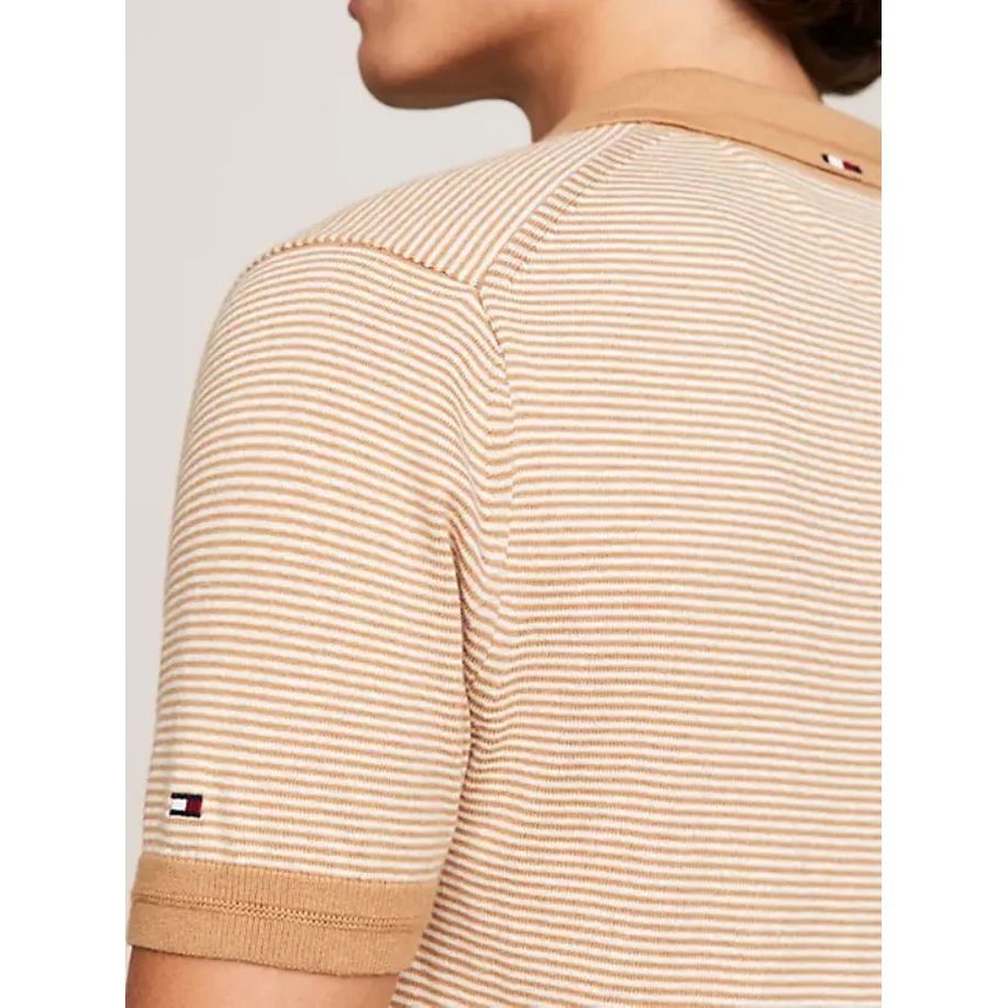 TOMMY HILFIGER Polo marškiniai trumpos rank. vyrams, Žalia, Dc cotton lyocell s/s polo 4