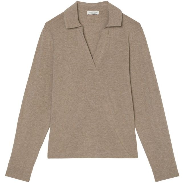 MARC O'POLO Marškiniai ilgomis rankovėmis moterims, Ruda, Shirts lon 409308752461