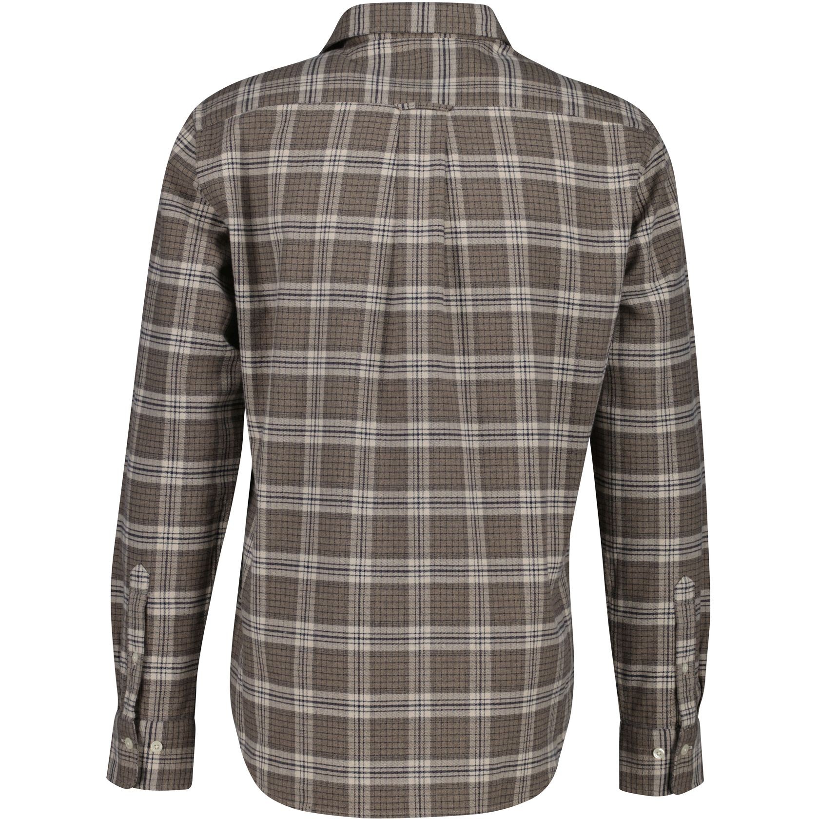 GANT Marškiniai ilgomis rankovėmis vyrams, Ruda, reg flannel melange check 2