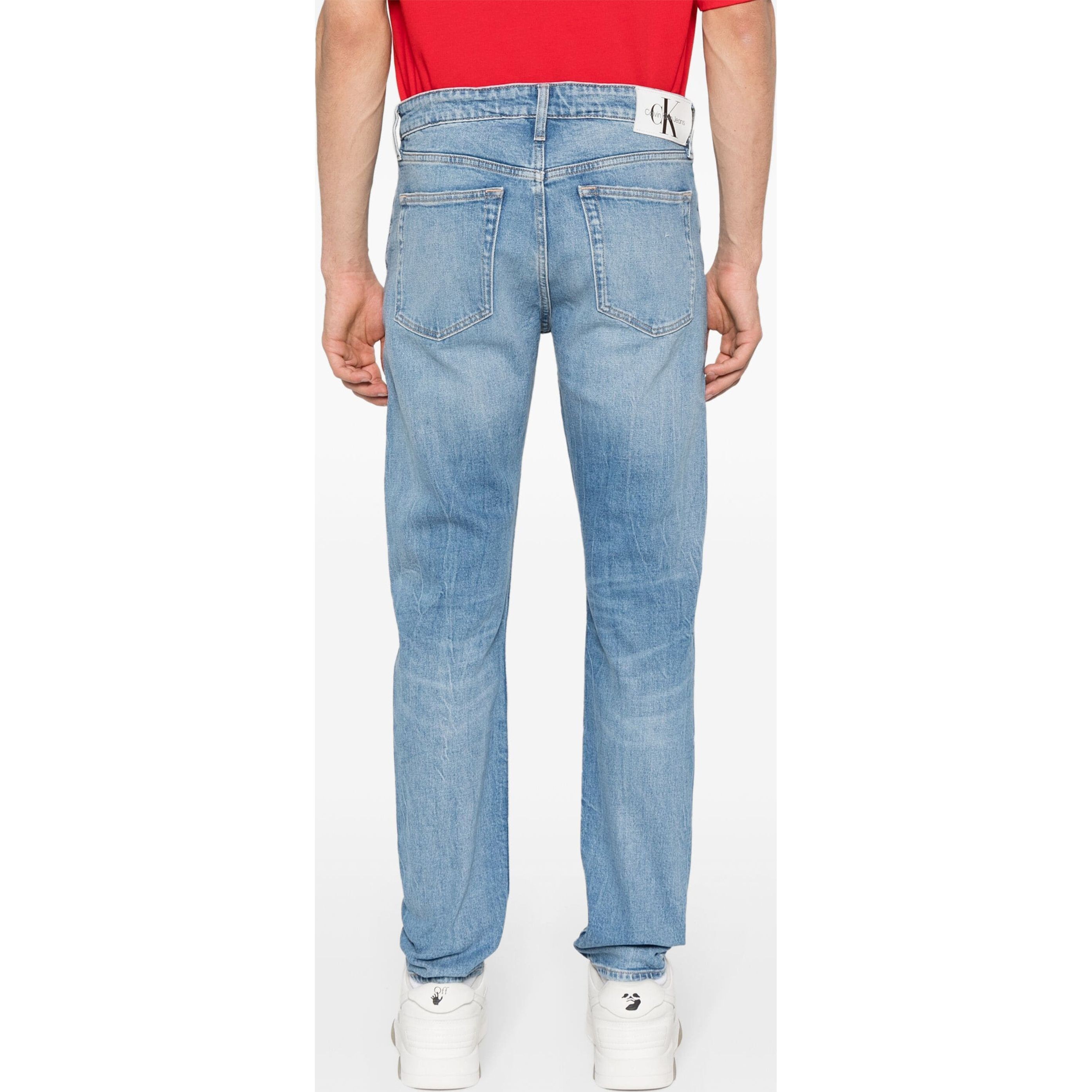 CALVIN KLEIN JEANS Tiesūs džinsai vyrams, Mėlyna, Tapered 3