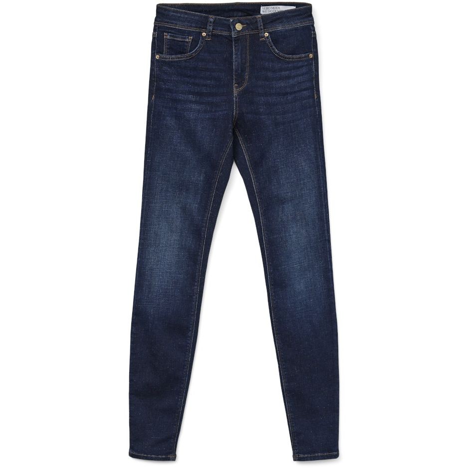 VERO MODA Slim džinsai moterims, Mėlyna, VMLUX MR SLIM JEANS 1