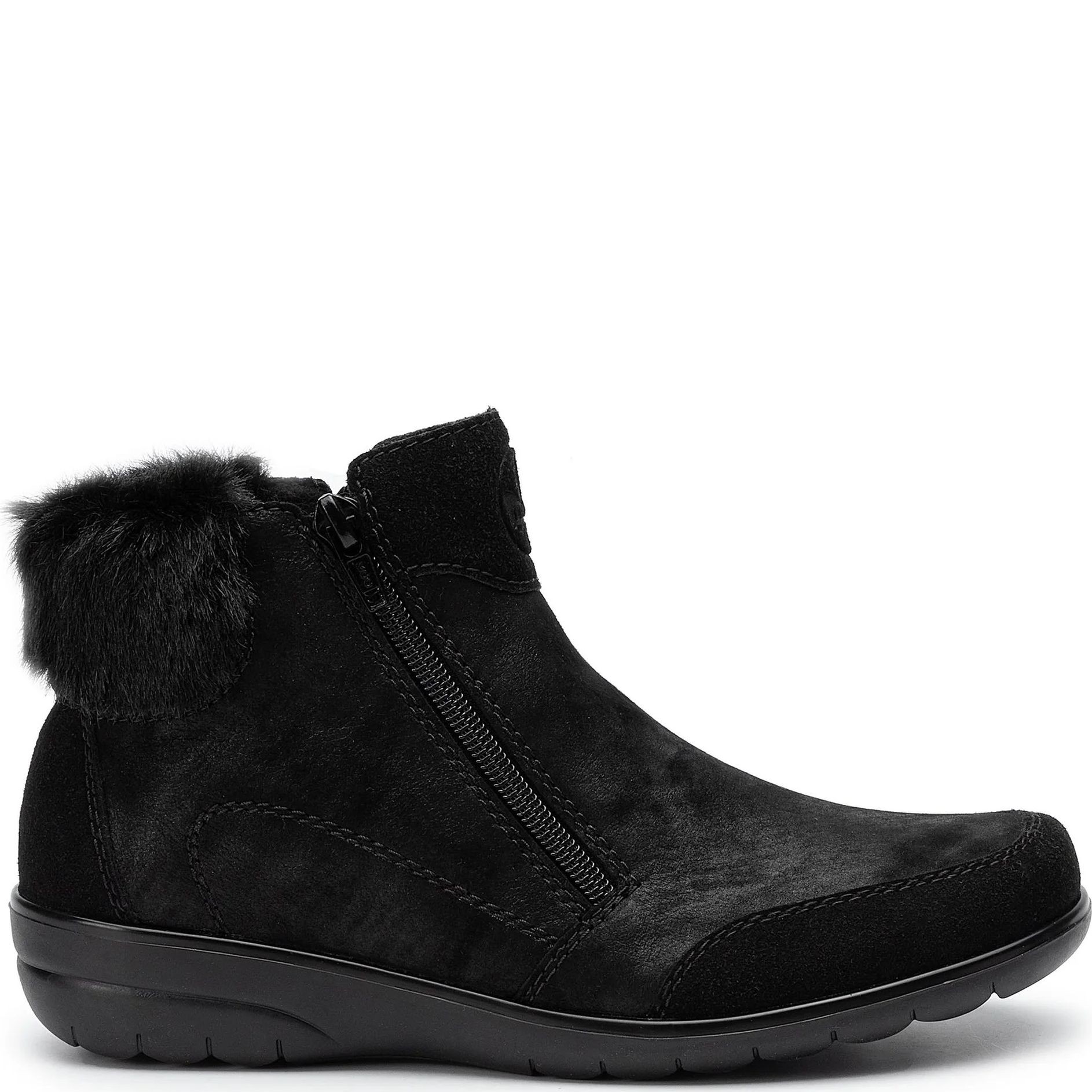 RIEKER Aulinukai moterims, Juoda, BOOTIES 2