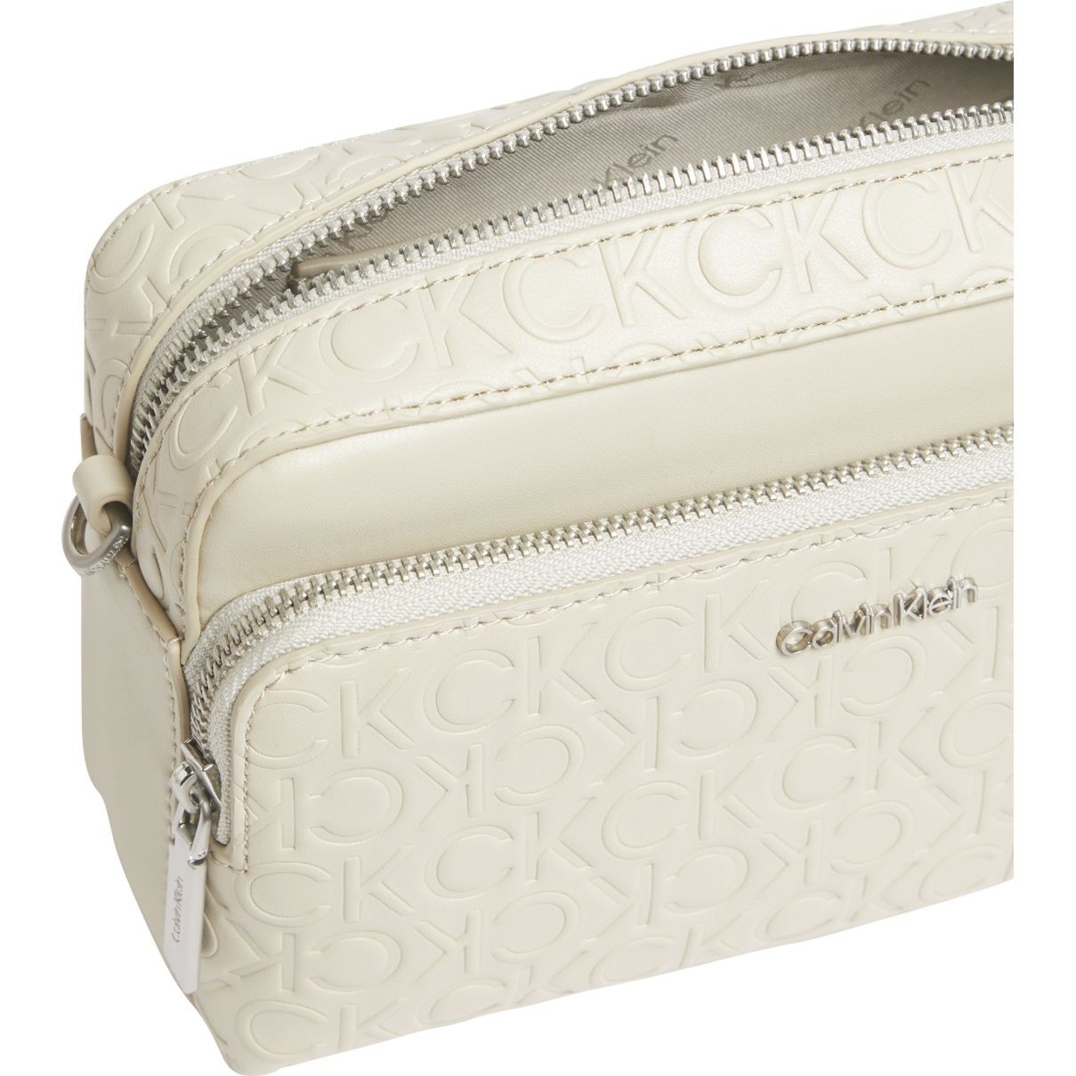 CALVIN KLEIN Rankinė per petį moterims, Smėlio, Must camera bag 3