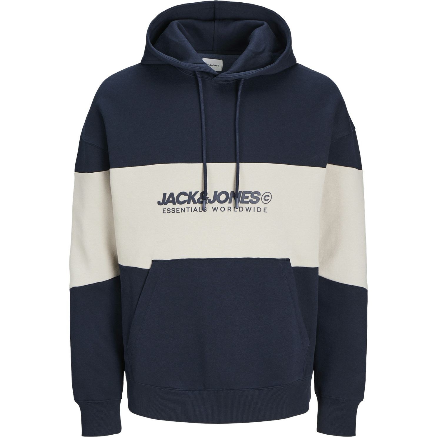 JACK & JONES Džemperis vyrams, Mėlyna, Legacy blocking sweat hood 1