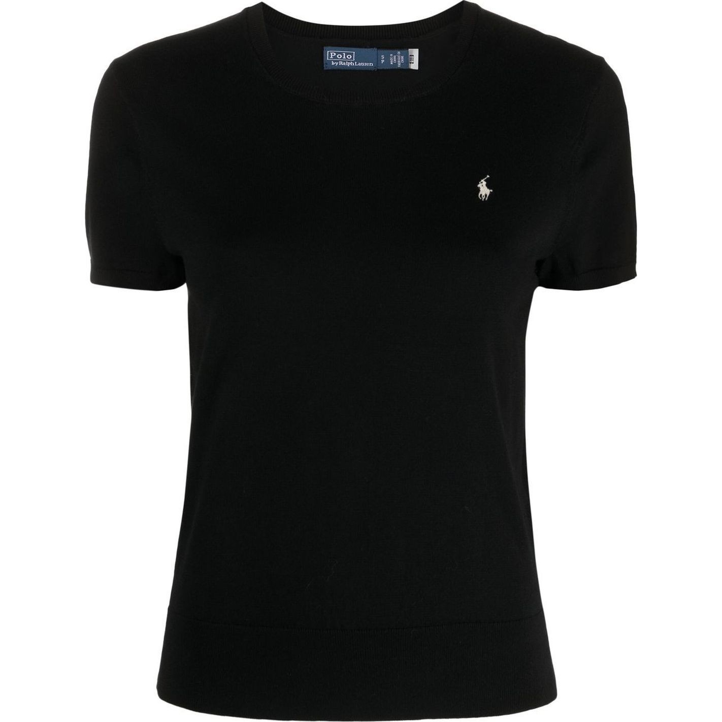 POLO RALPH LAUREN Megztinis moterims, Juoda, Short sleeve pullover