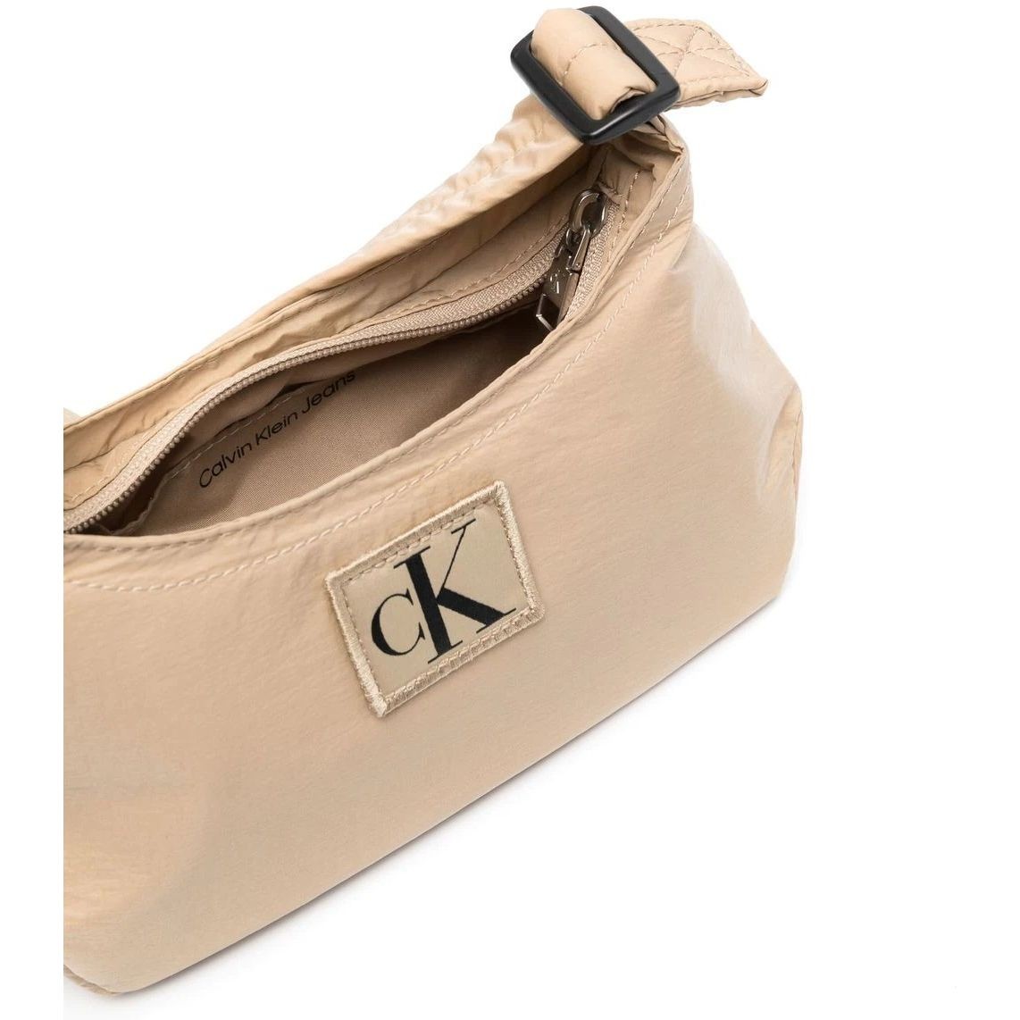 CALVIN KLEIN JEANS Rankinė per petį moterims, Smėlio, CITY NYLON ROUND SHOULDER23 3