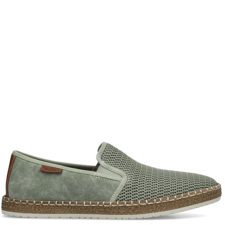 RIEKER Laisvalaikio bateliai vyrams, Žalia, LEISURE 9