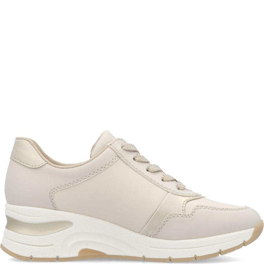 RIEKER Laisvalaikio bateliai moterims, Smėlio, LEISURE 3