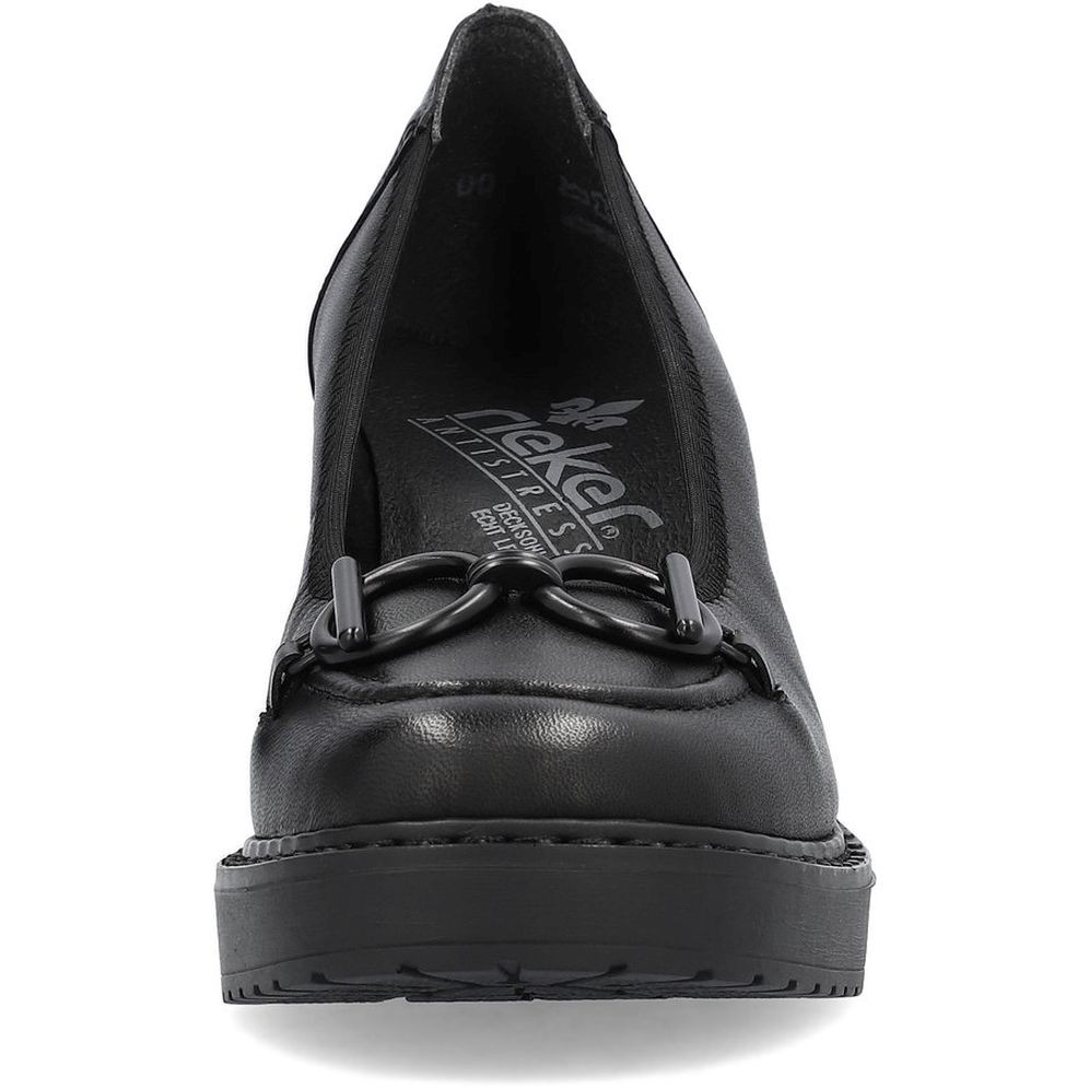 RIEKER Klasikiniai batai moterims, Juoda, FORMAL 8