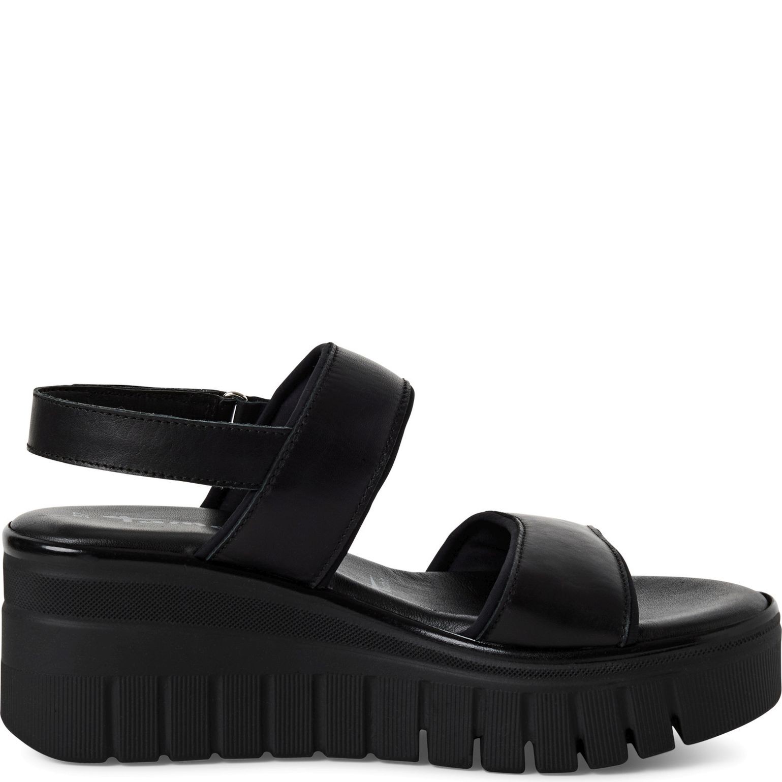 TAMARIS Basutės moterims, Juoda, Wedge/plat sandals 3