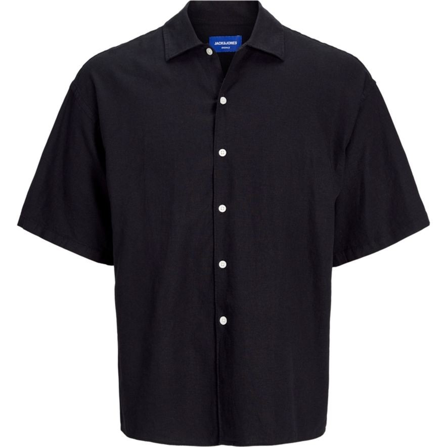 JACK & JONES Marškiniai trump. rankovėmis vyrams, Juoda, Paros oversized shirt