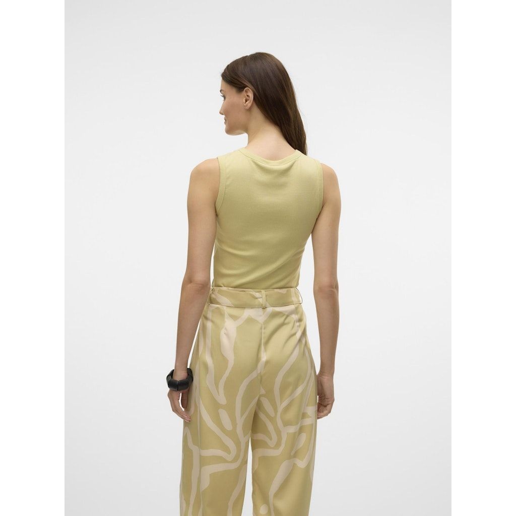 VERO MODA Marškiniai be rankovių moterims, Geltona, Promise tank top 3