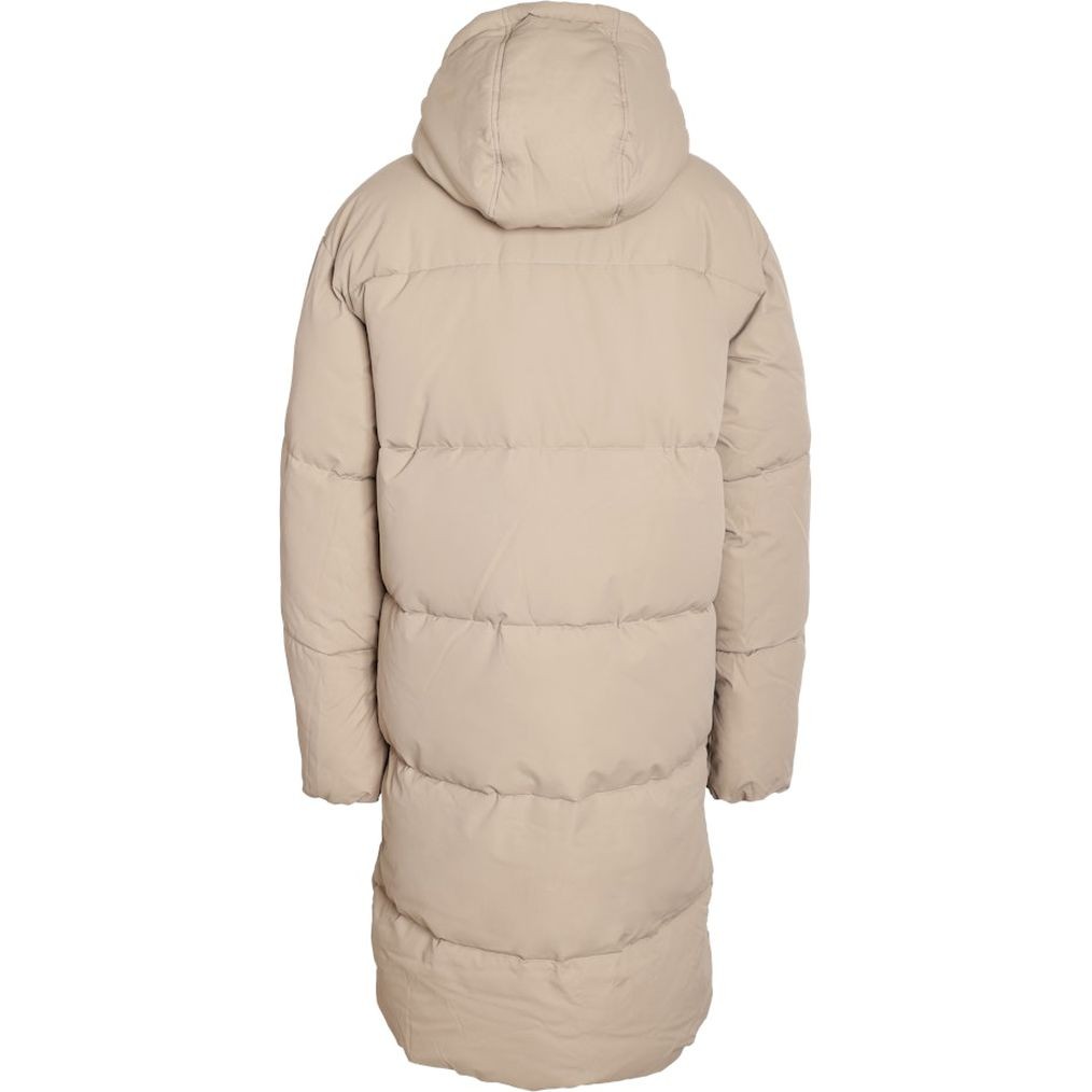 NOISY MAY Pūkinis paltas moterims, Smėlio, Tenna long jacket 2