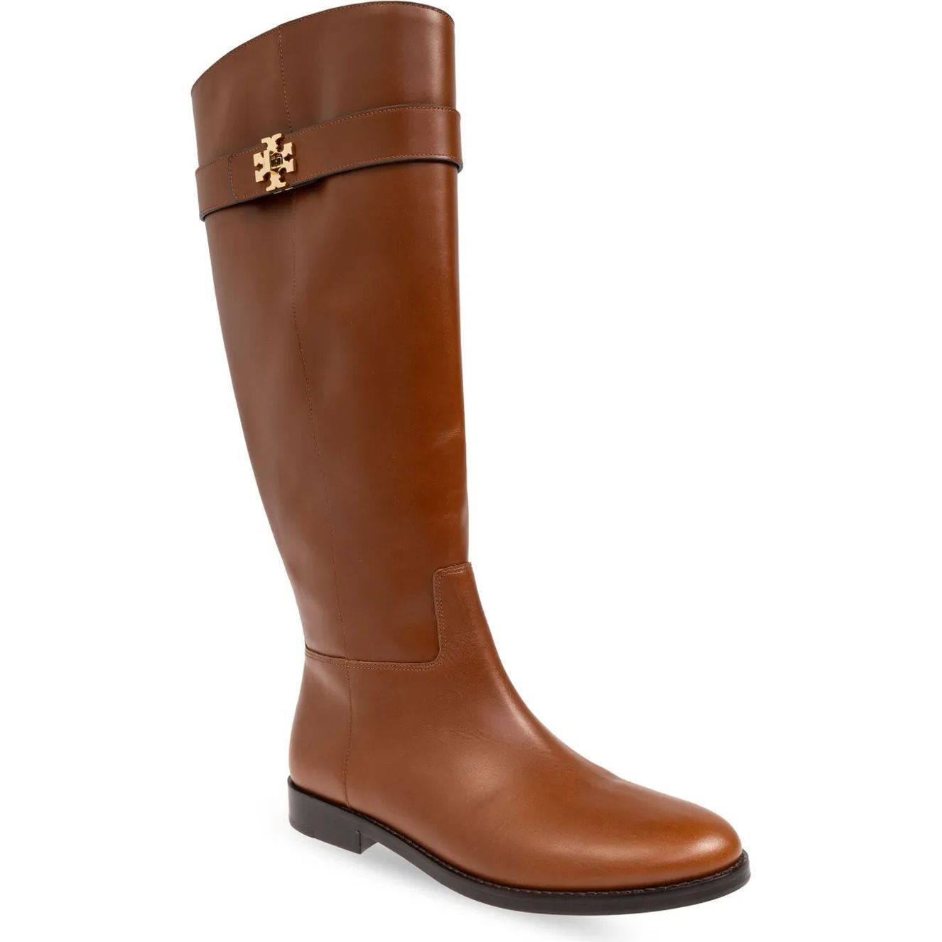 TORY BURCH Auliniai moterims, Ruda, T lock riding boot 2
