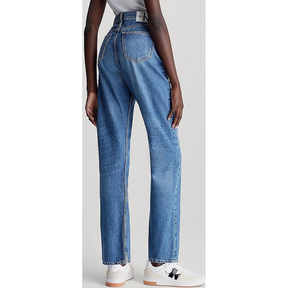 CALVIN KLEIN JEANS Tiesūs džinsai moterims, Mėlyna, Straight 3