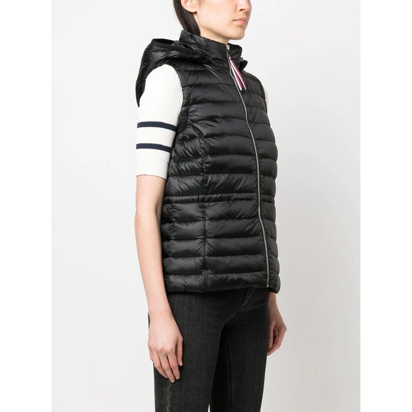 TOMMY HILFIGER Pūkinė liemenė moterims, Juoda, Feminine lw down vest 2