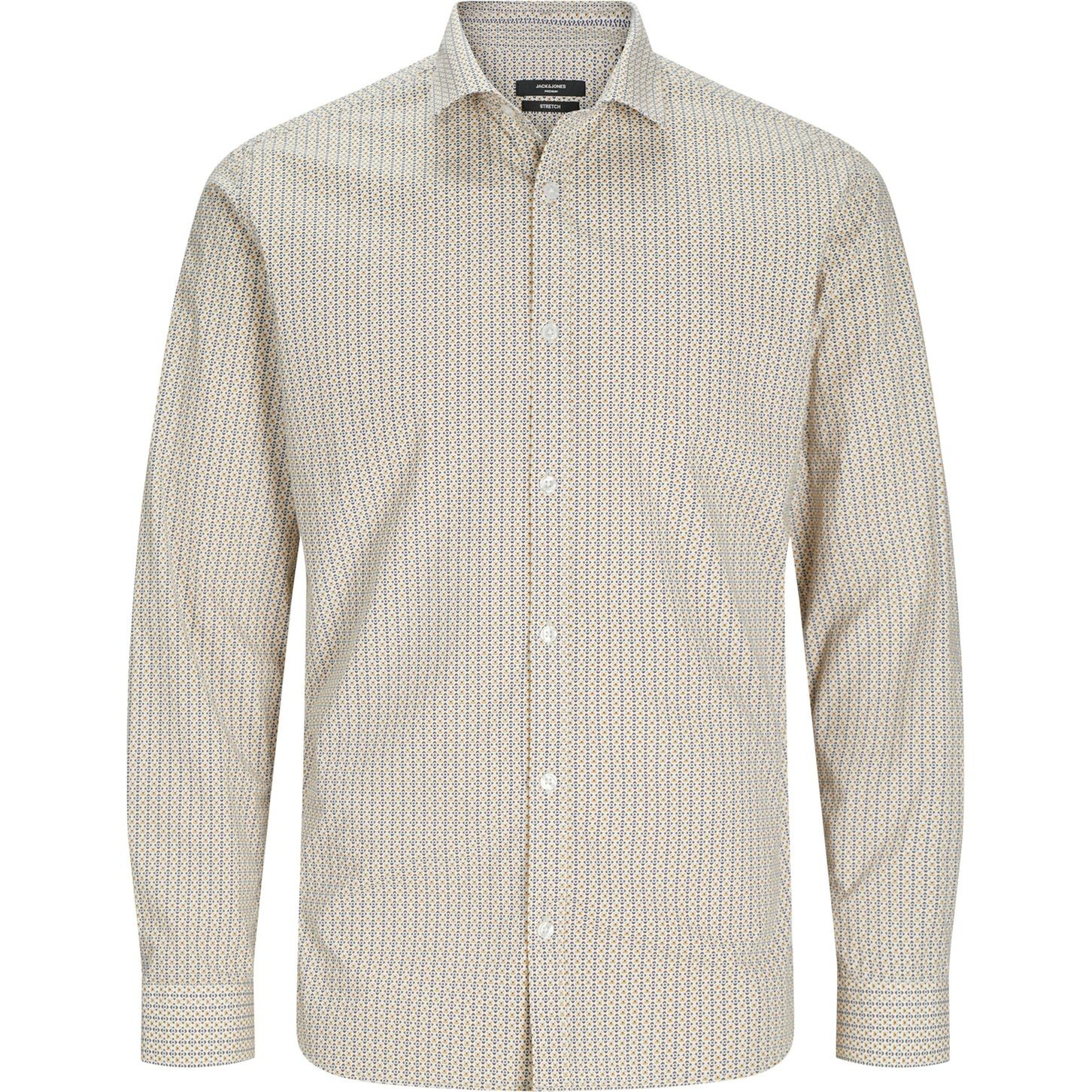 JACK & JONES Marškiniai ilgomis rankovėmis vyrams, Marga, Black pool stretch 1