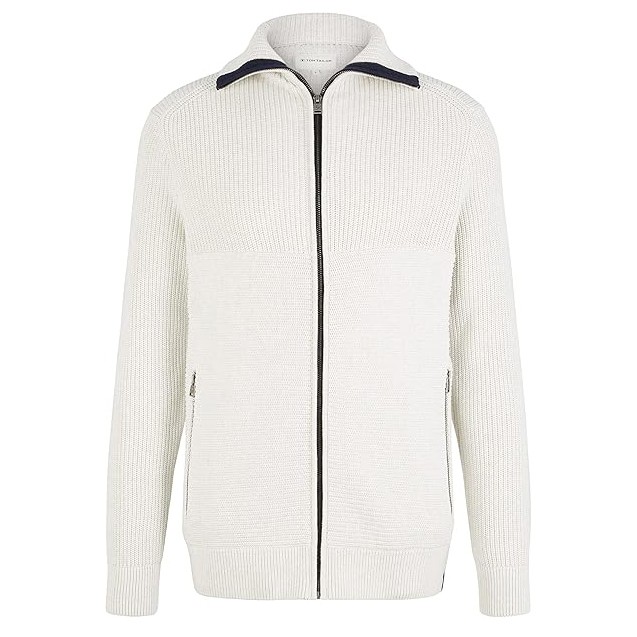 TOM TAILOR Megztinis vyrams, Balta, Megztiniai 1