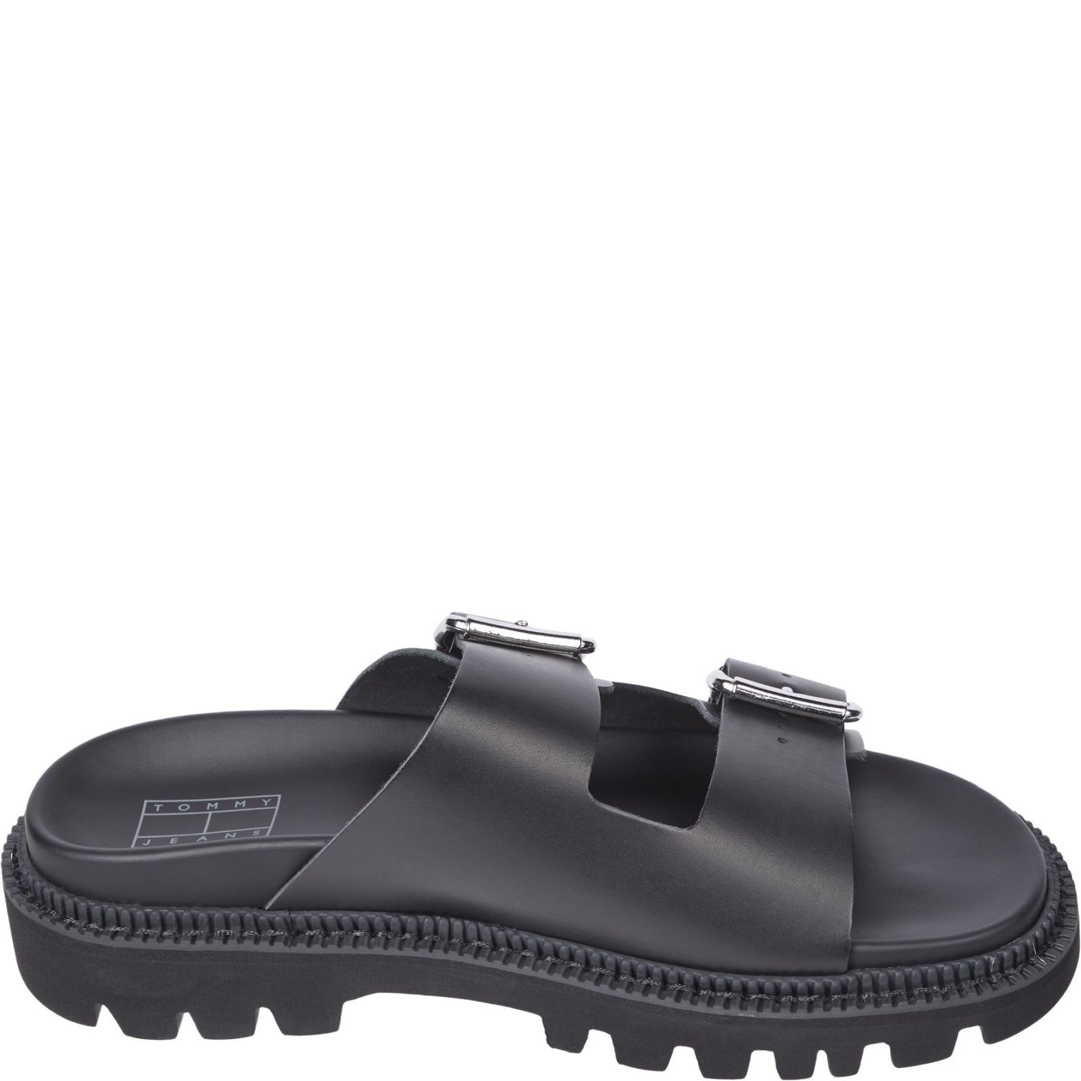 TOMMY JEANS Basutės moterims, Juoda, Double strap sandals 2