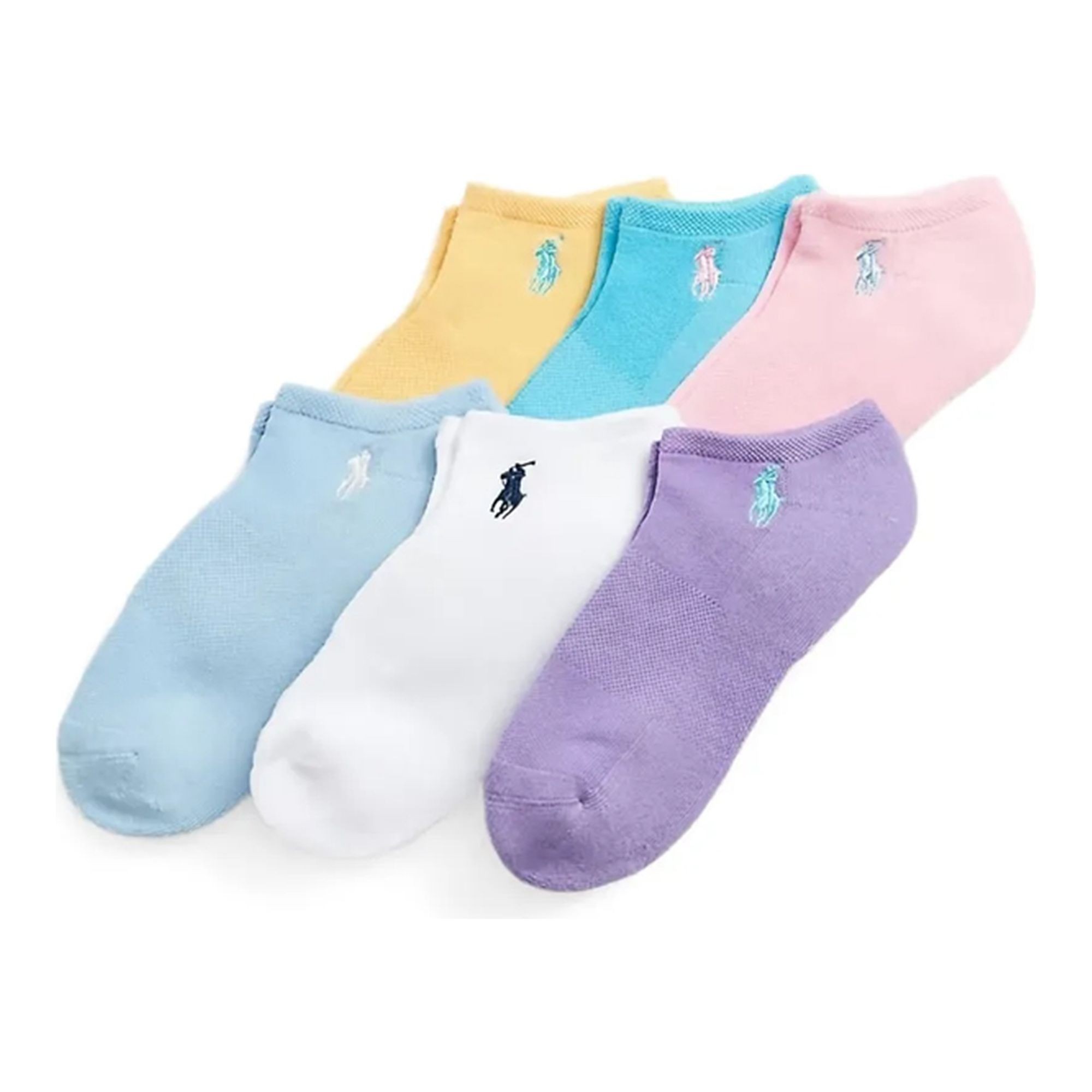 POLO RALPH LAUREN UW Kojinės moterims, Marga, Lowcut6pck-ankle-6 pack 2