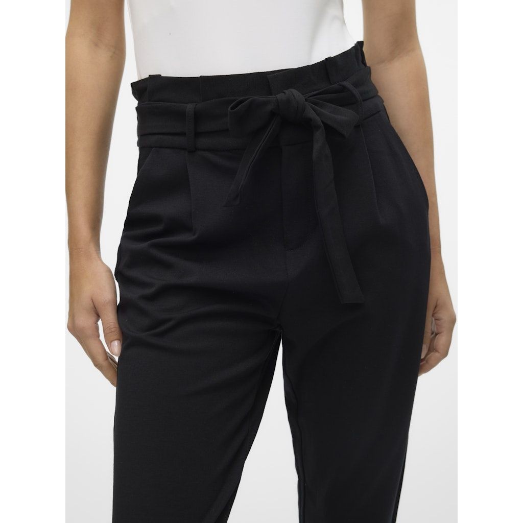 VERO MODA Kelnės moterims, Juoda, VMEVA HW LOOSE PAPER 6