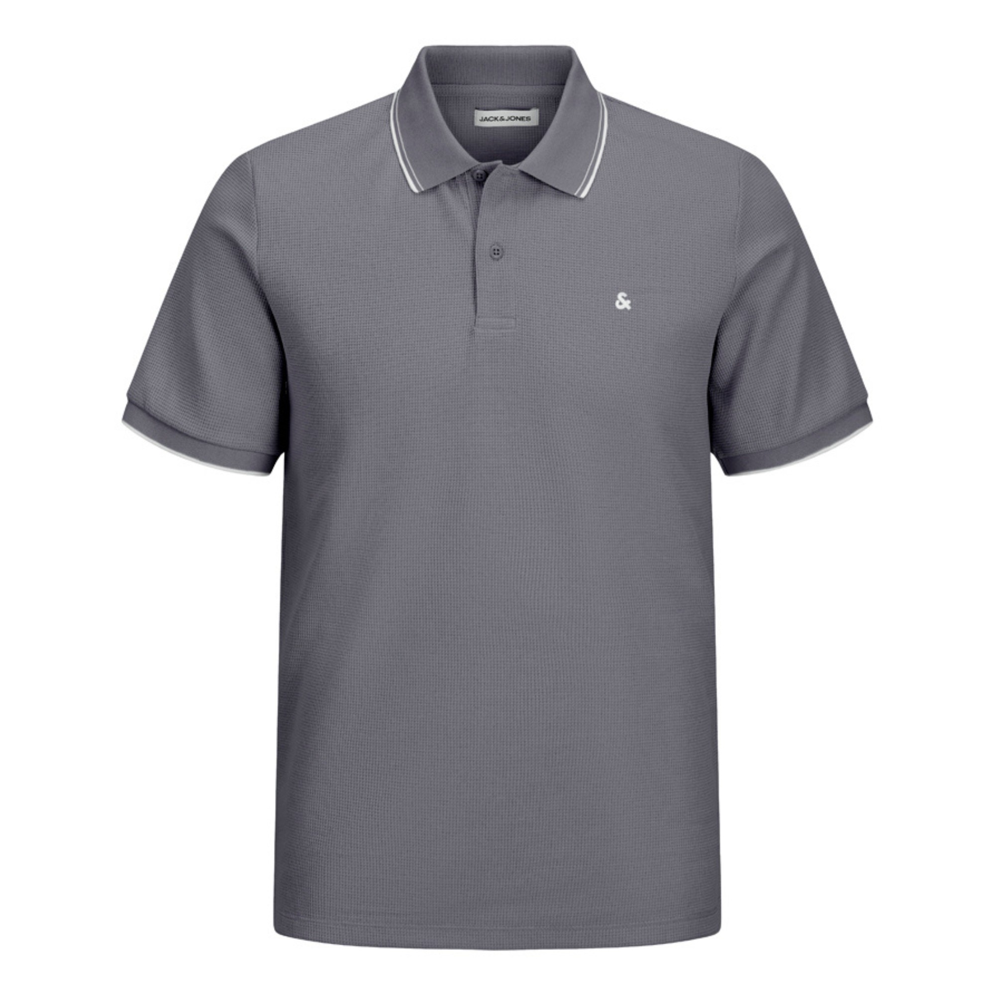 JACK & JONES Polo marškiniai trumpos rank. vyrams, Gray, Austin 1