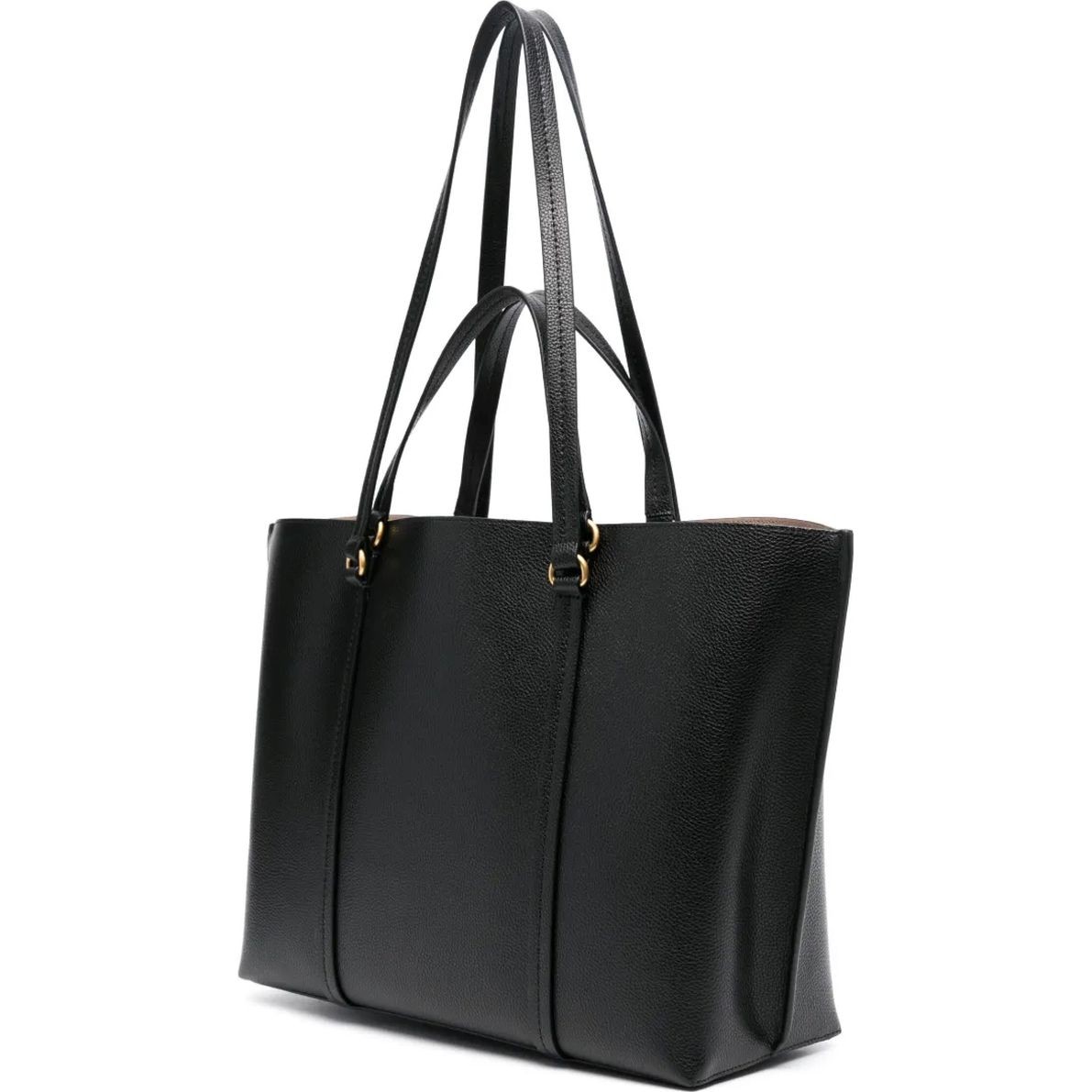 PINKO Pirkinių krepšys moterims, Juoda, Large tumbled shopper bag 2