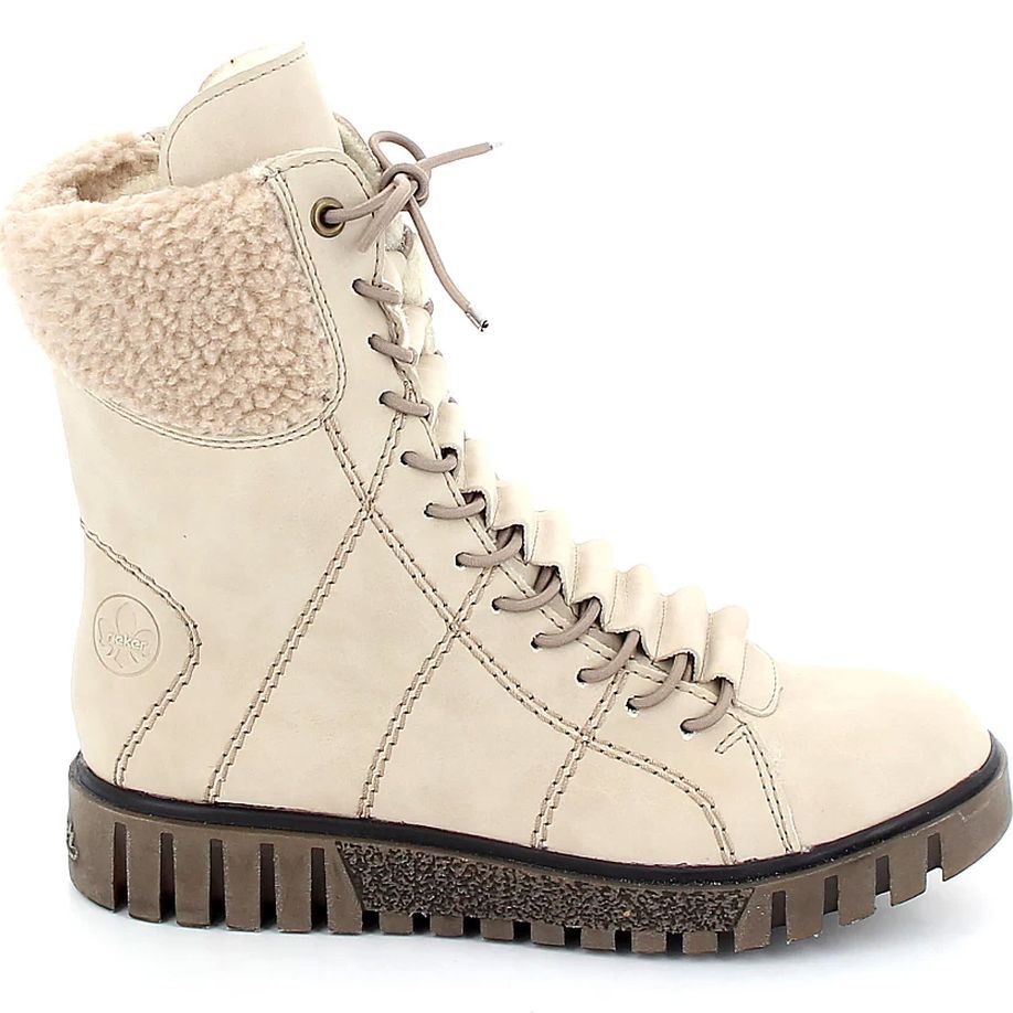 RIEKER Aulinukai moterims, Smėlio, Ladies mid height boots 2